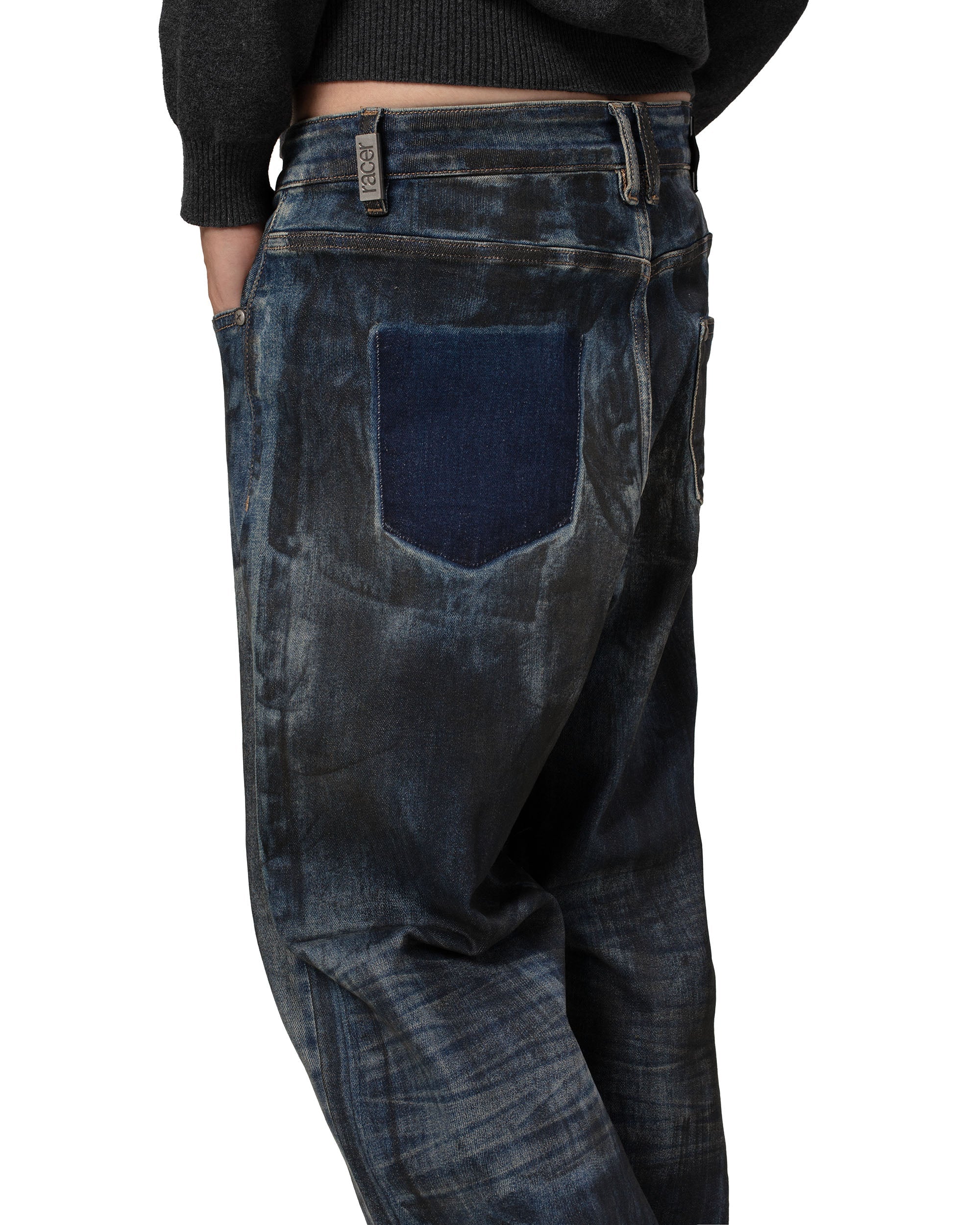 Overpainted denim