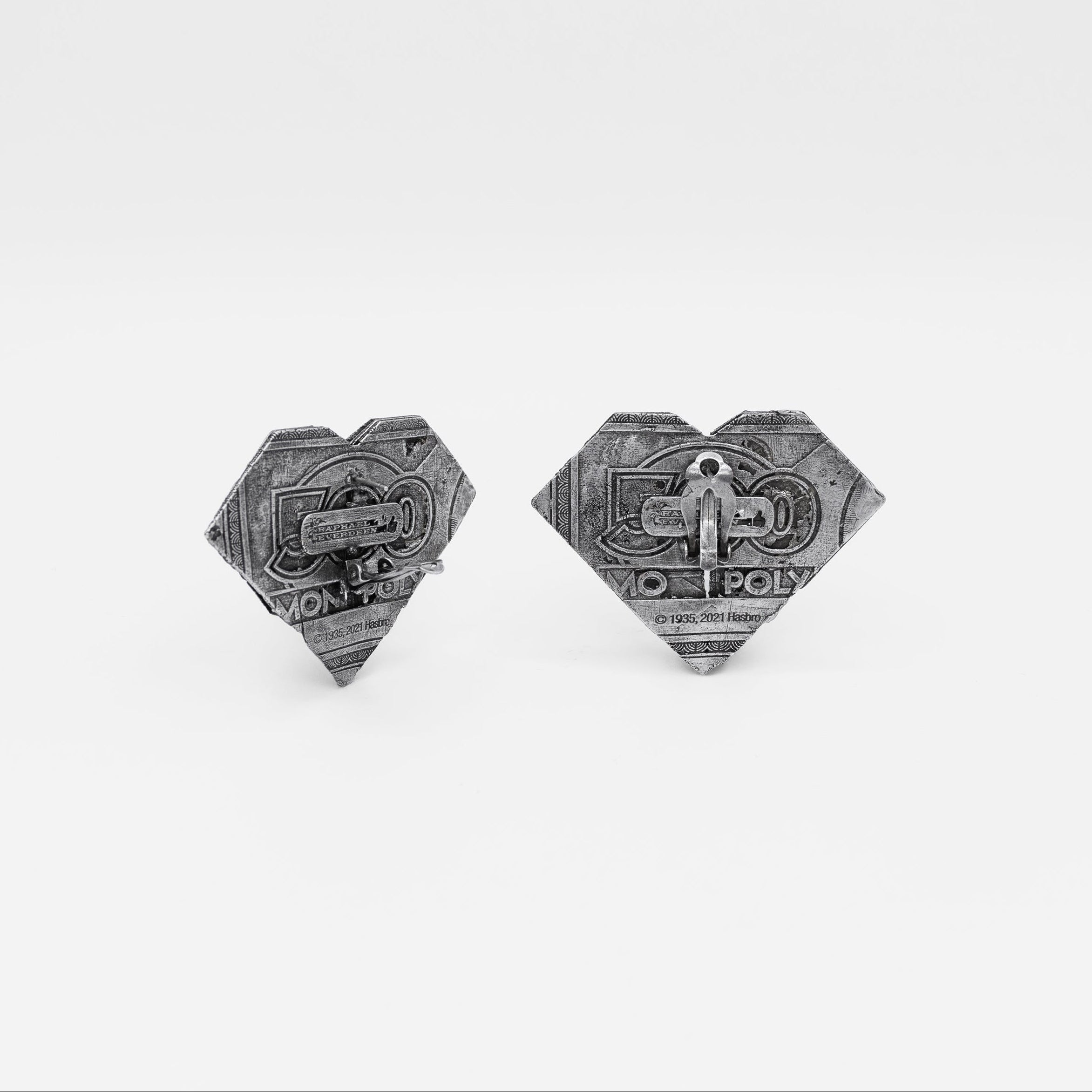 Monopoly banknote earrings