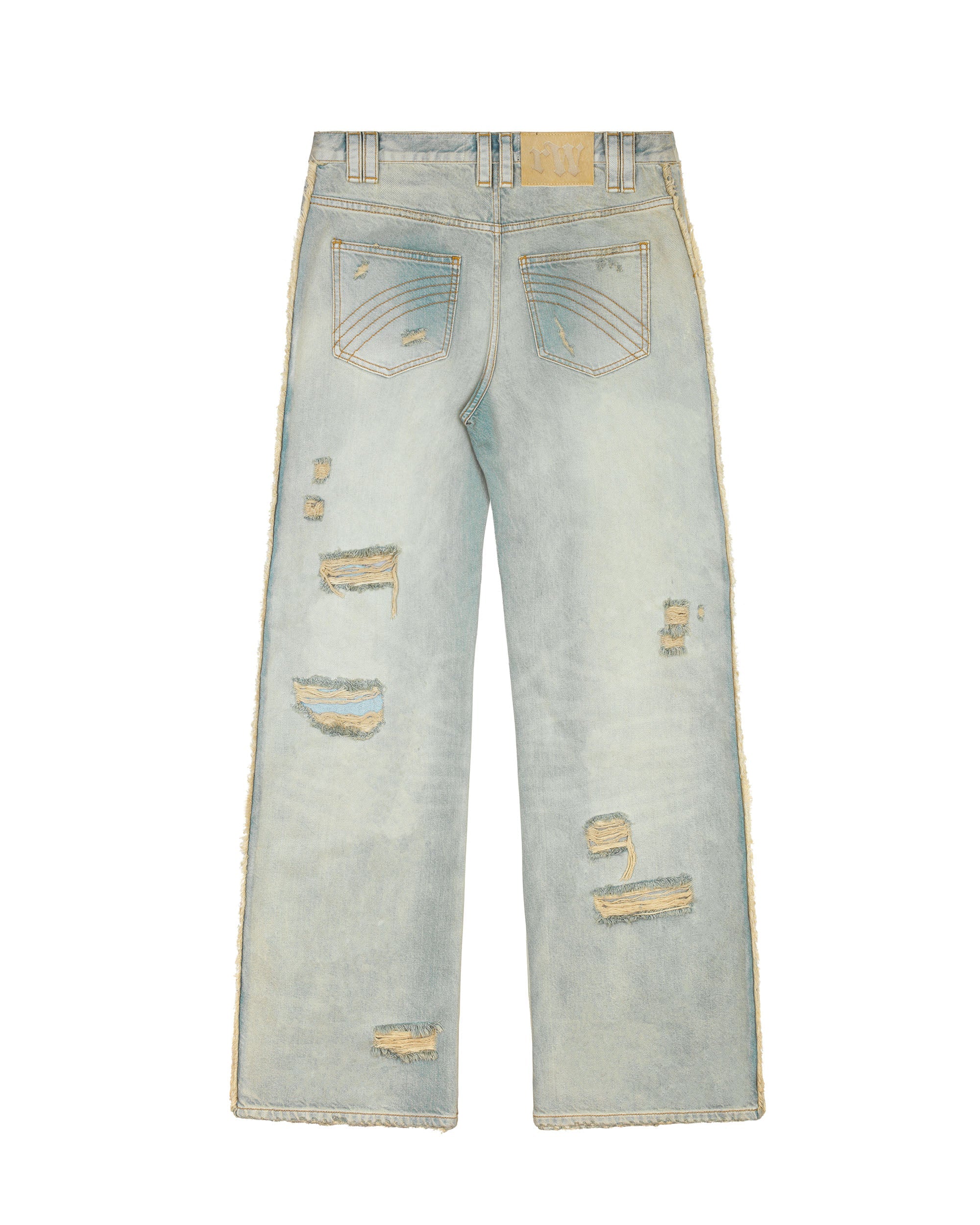 Light blue track jeans