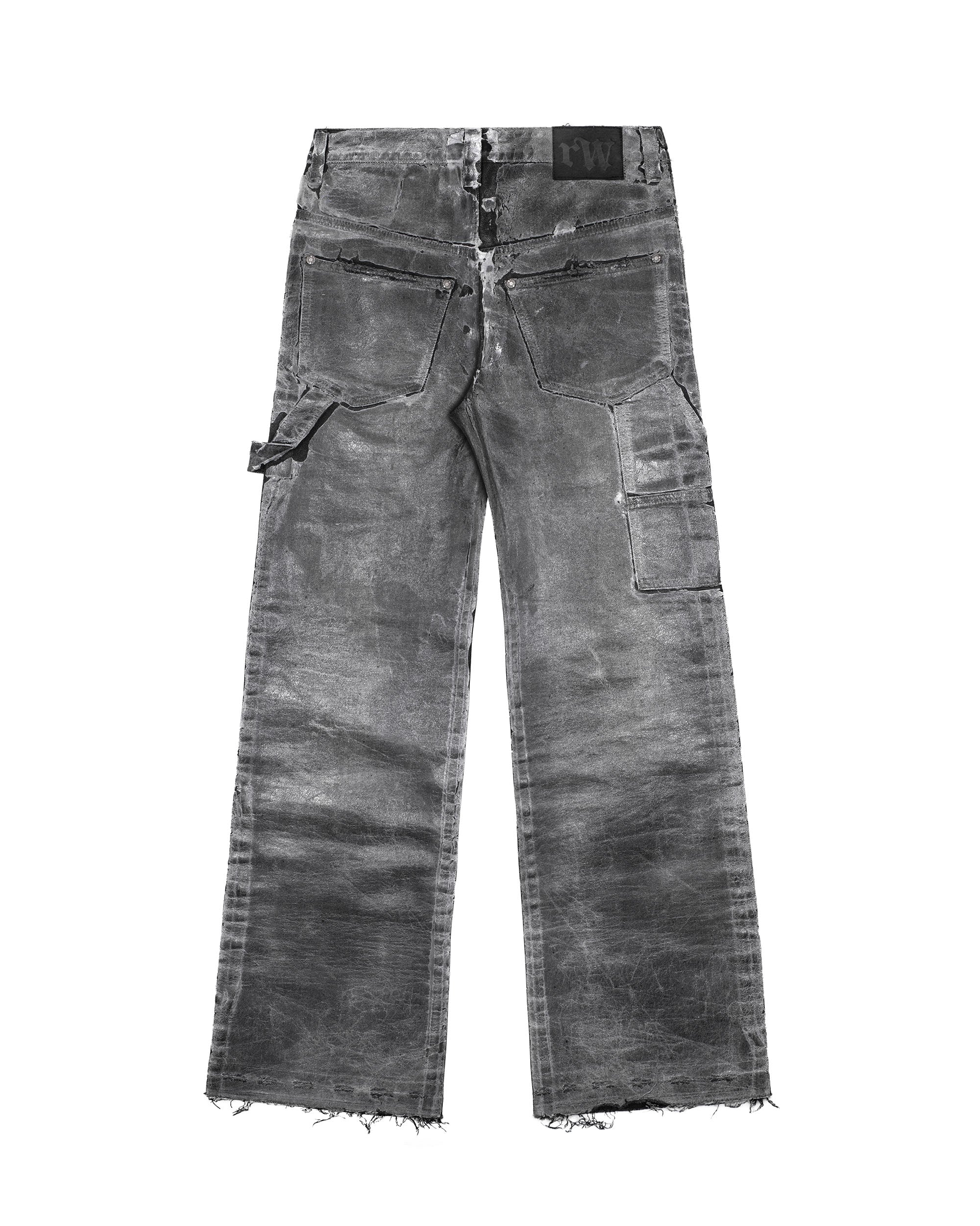 Heavy waxed jeans