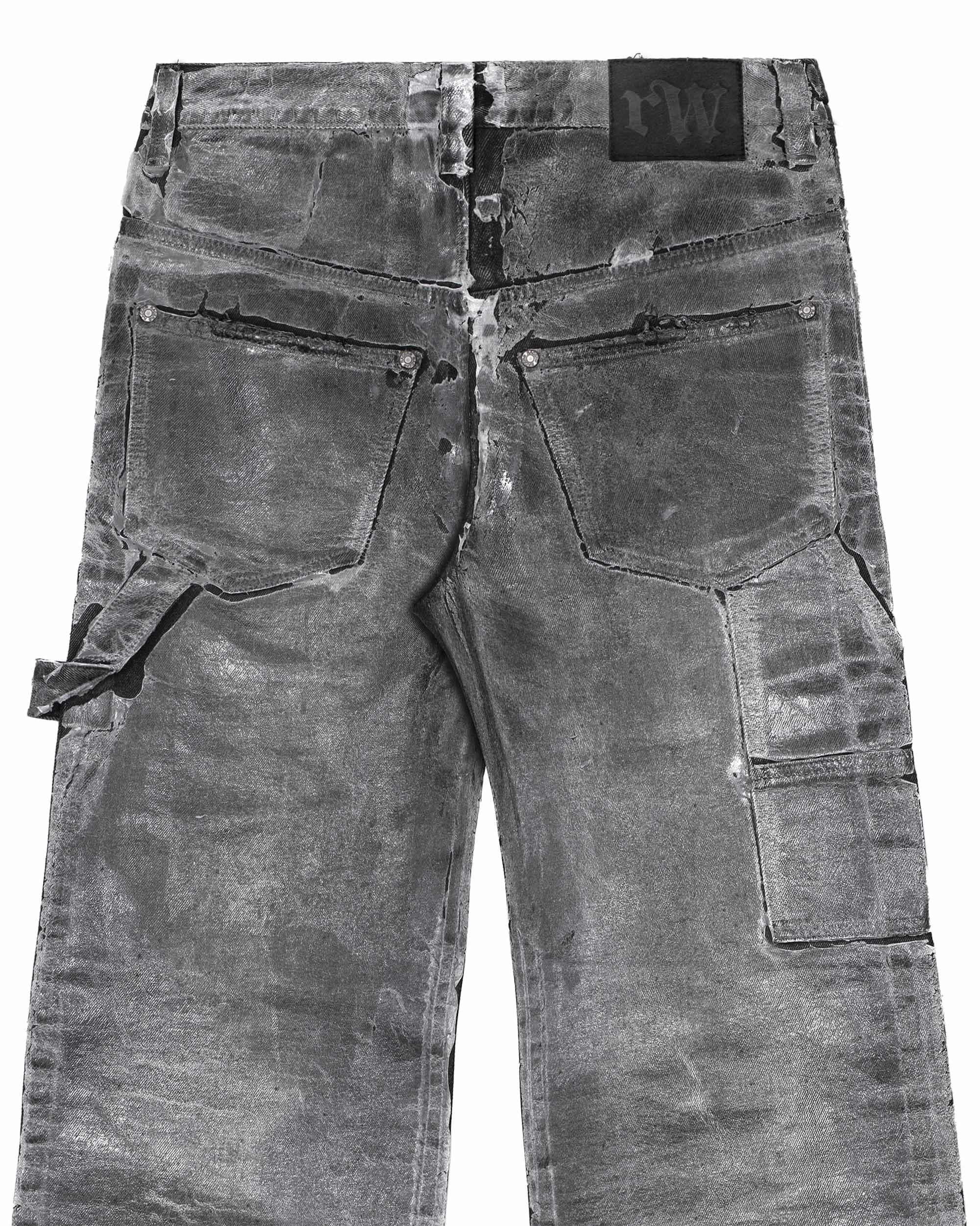 Heavy waxed jeans