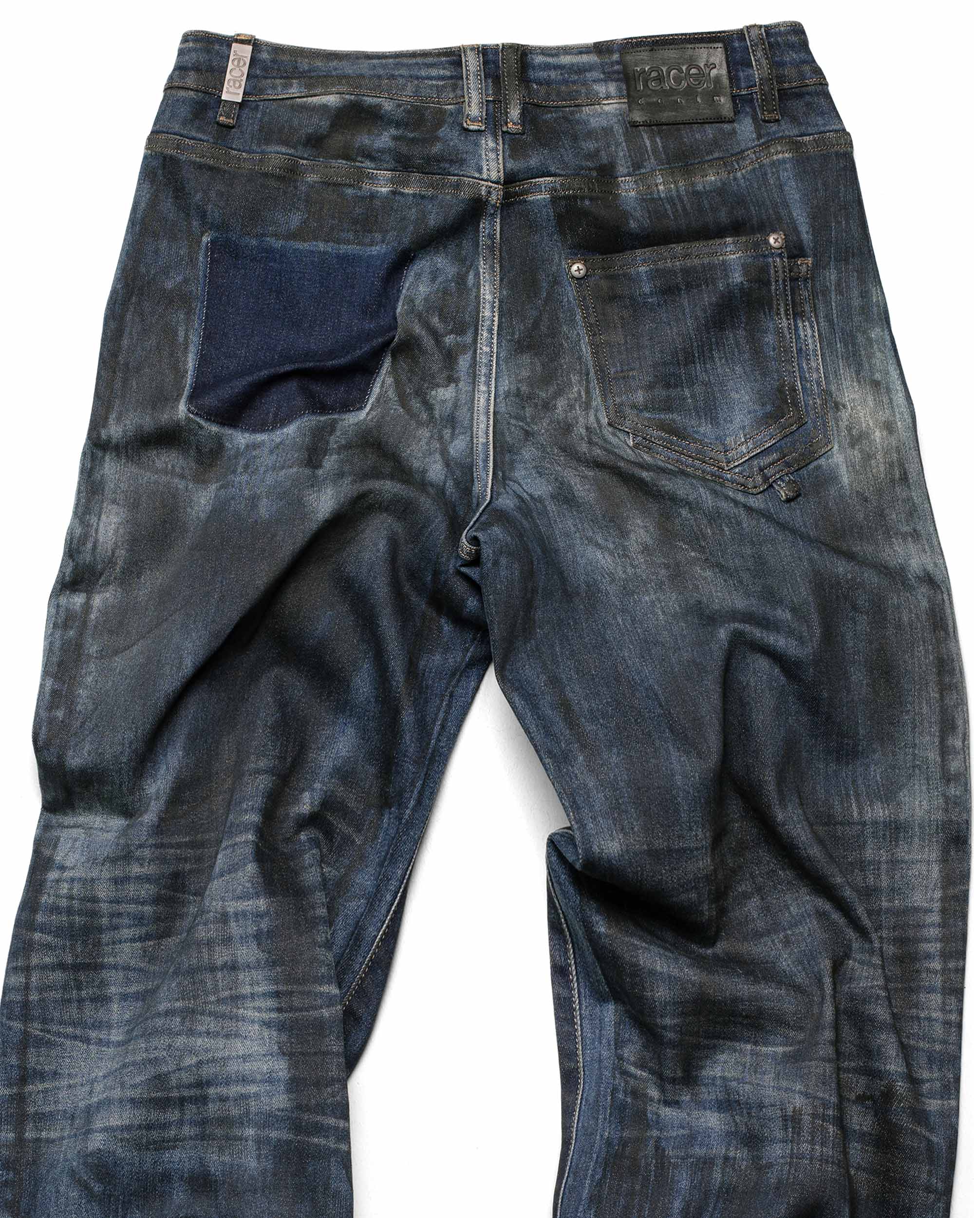 Overpainted denim