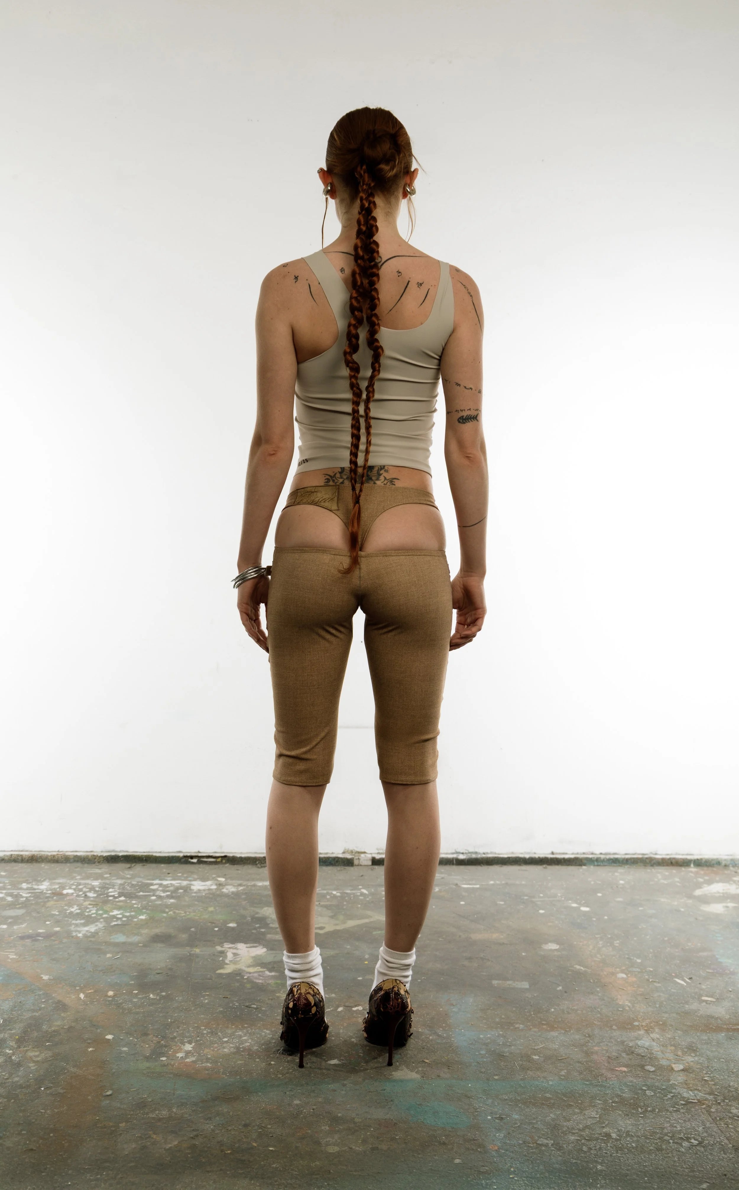 Ultra low belted leggings
