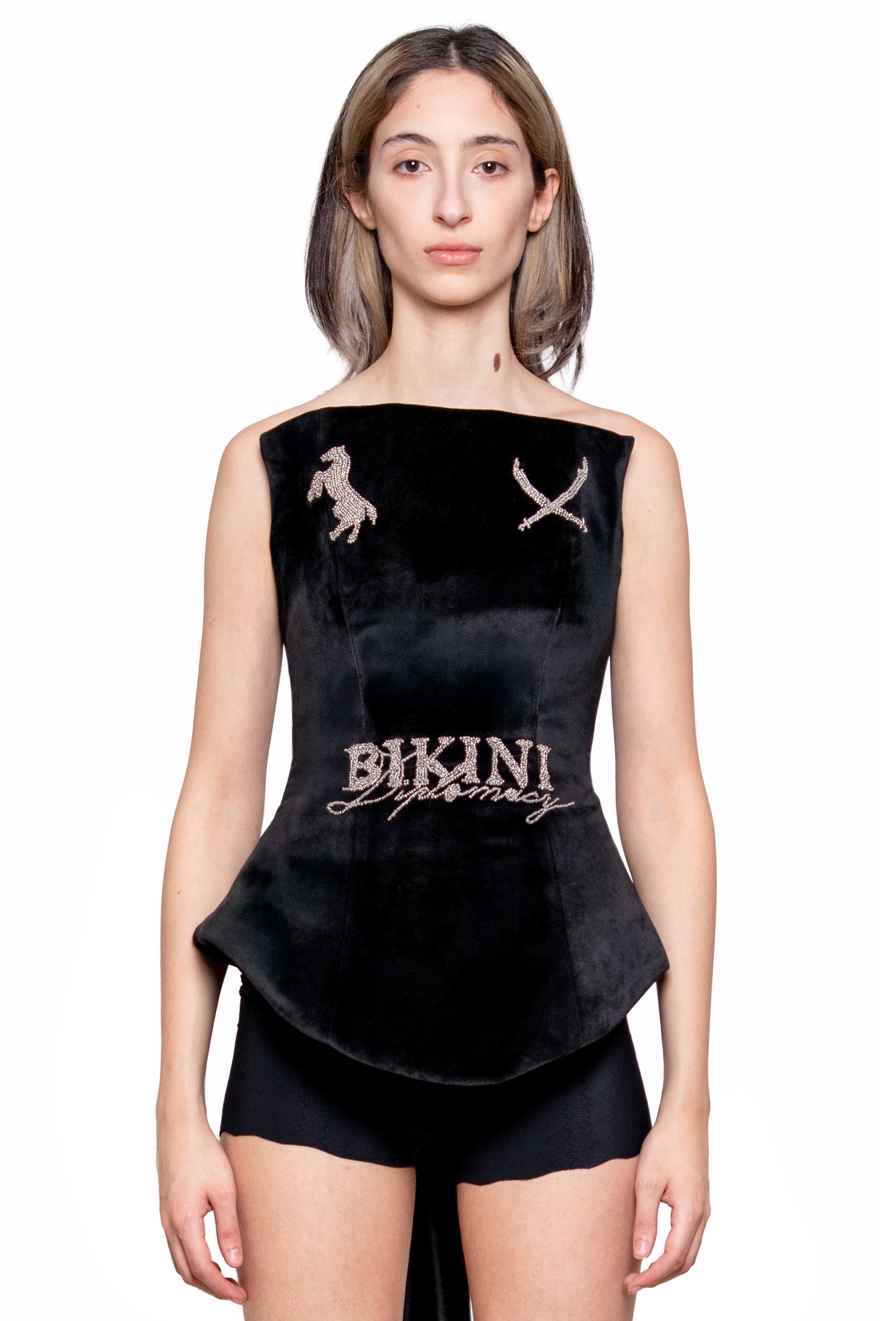 Bikini diplomacy polo corset