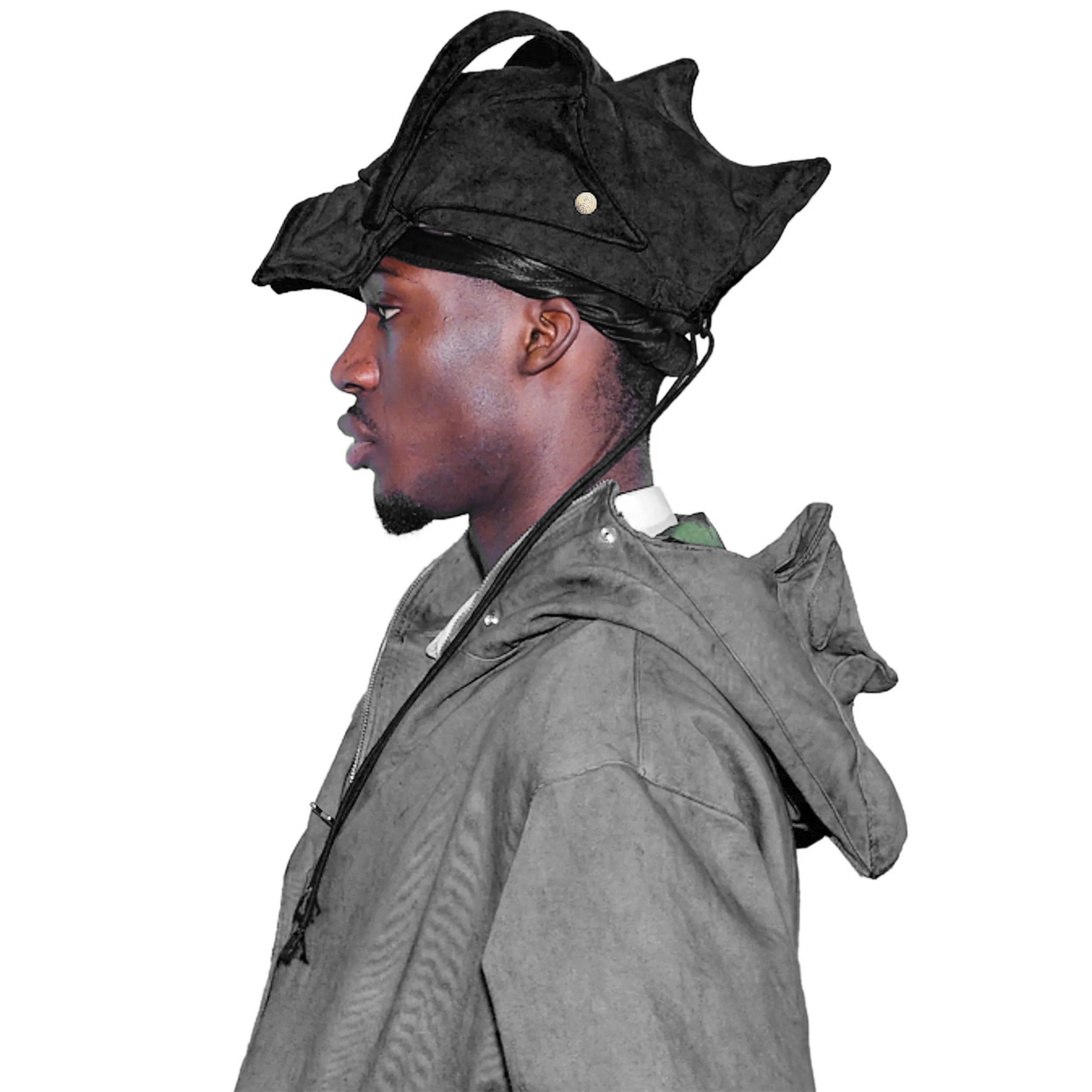 Crab battle cap - black