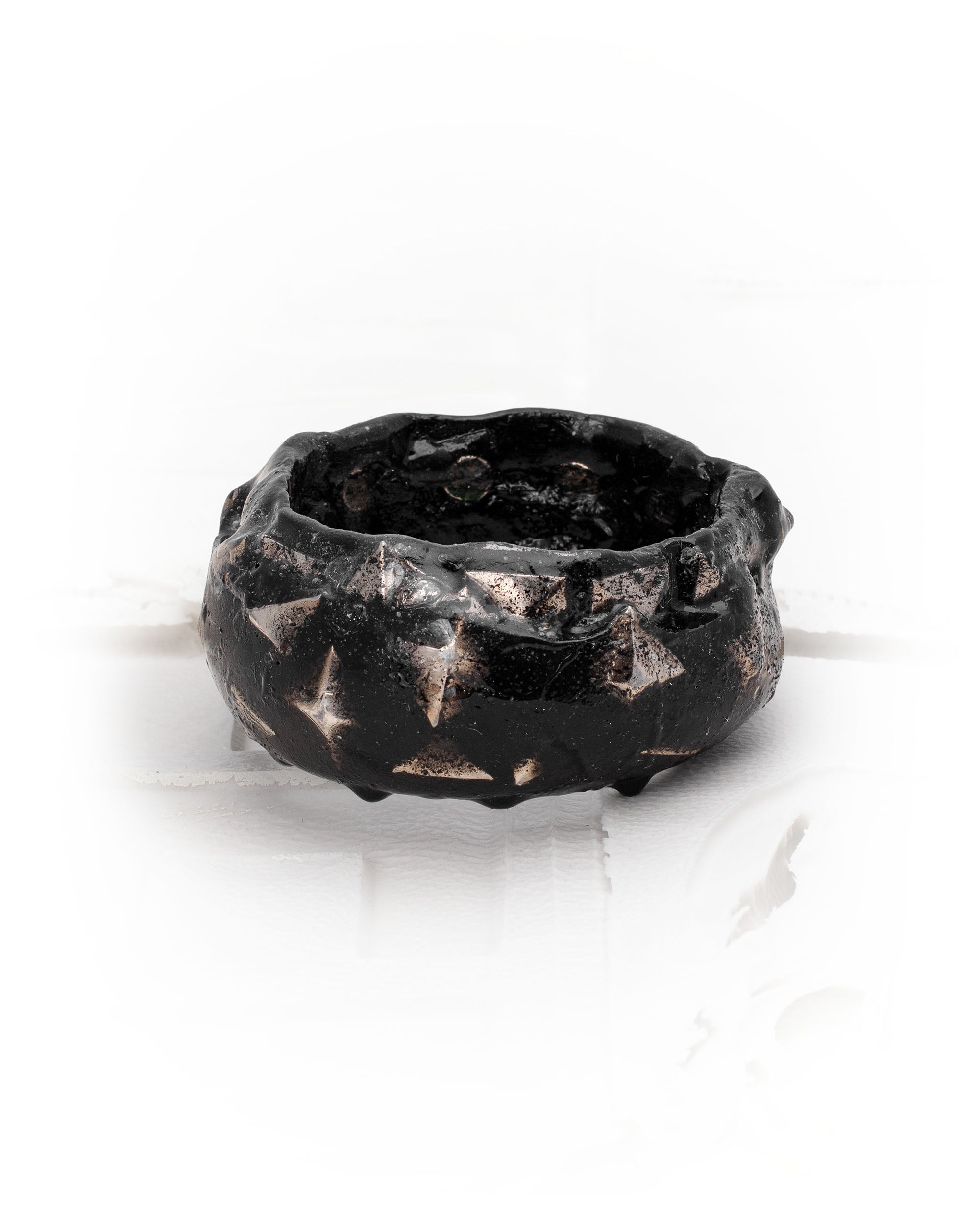 Leather stud bracelet