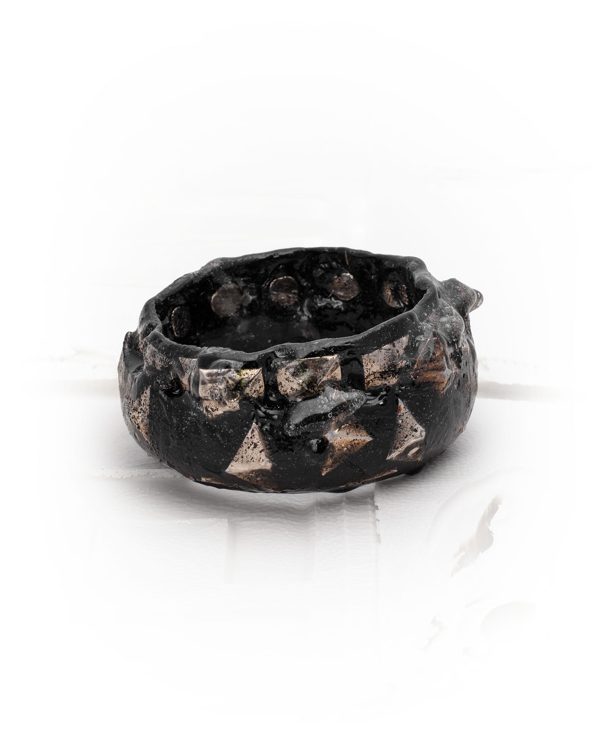 Leather stud bracelet