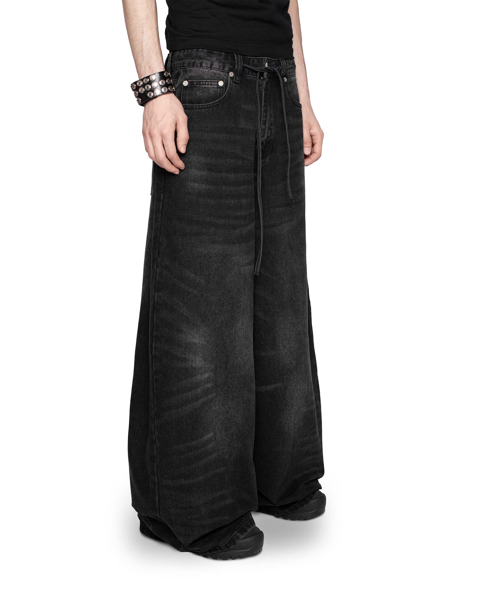 Black ultra wide jeans