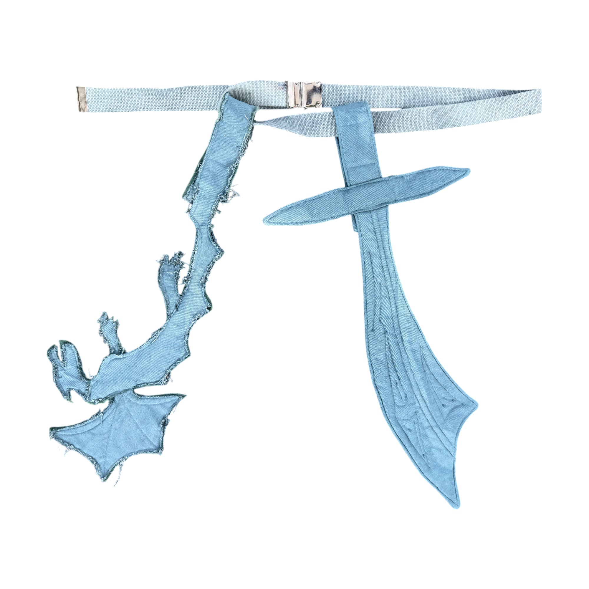 Sword and dragon belt - rune blue