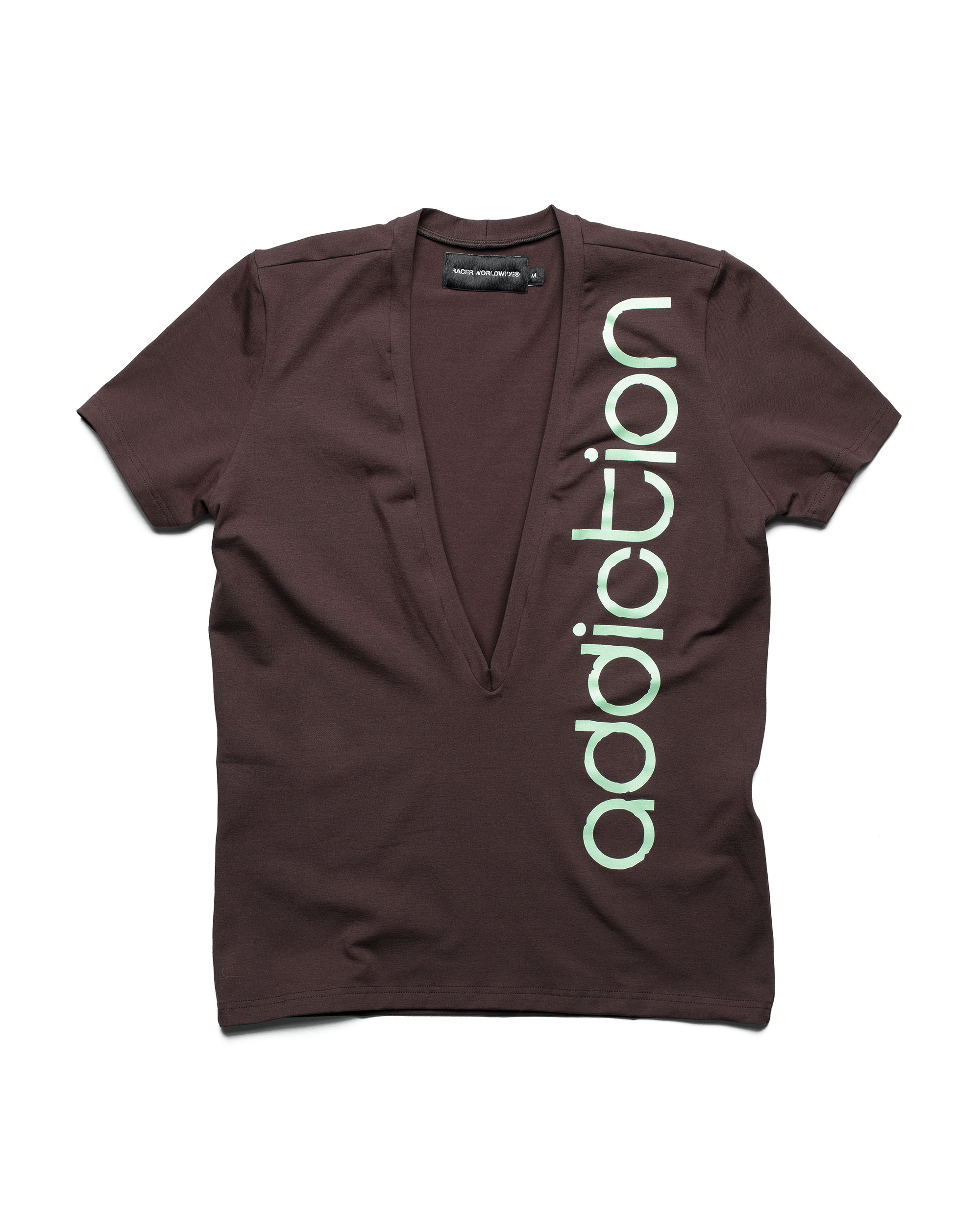Brown addiction v-neck