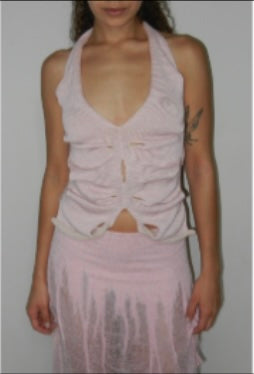 Butterfly top (pink/beige)
