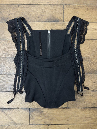 Chain corset - black