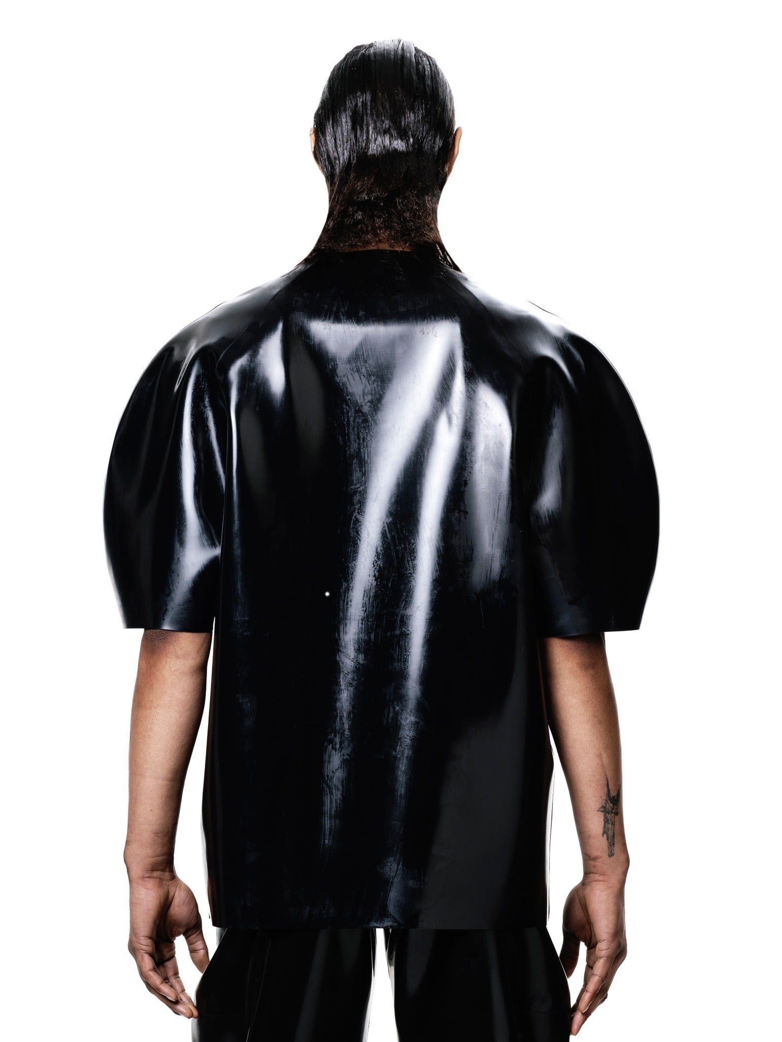 Black sculptural t-shirt