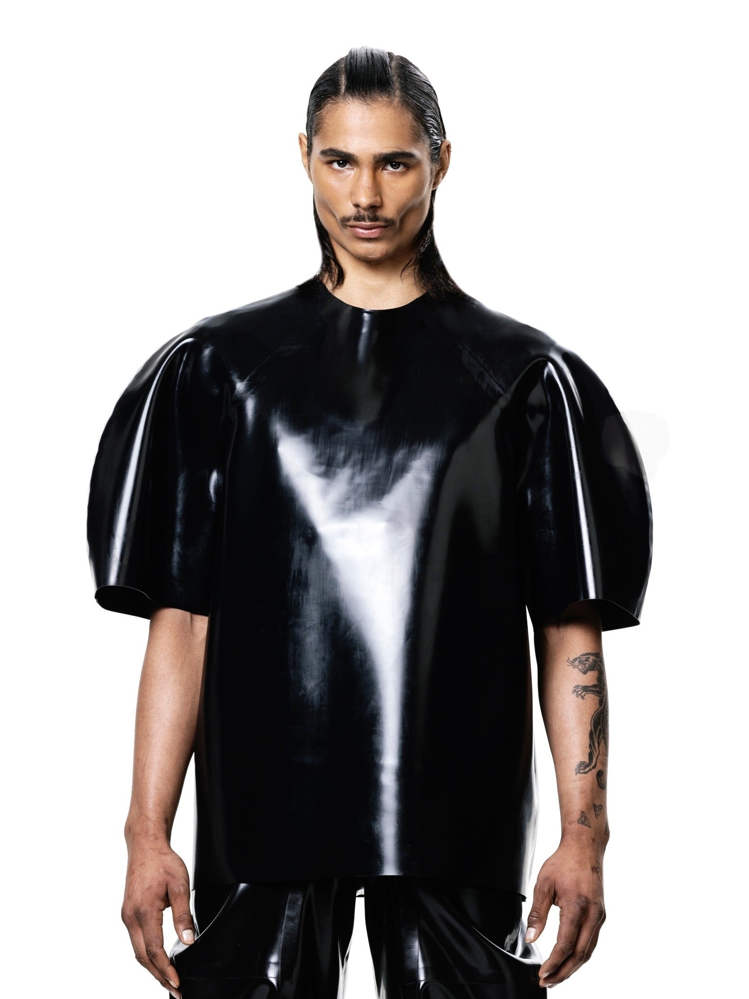 Black sculptural t-shirt