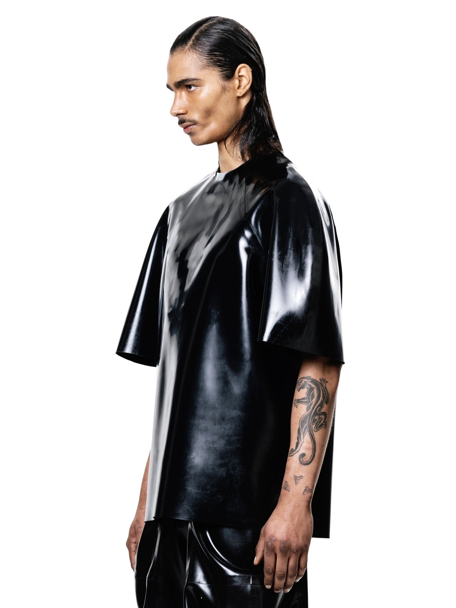 Black sculptural t-shirt
