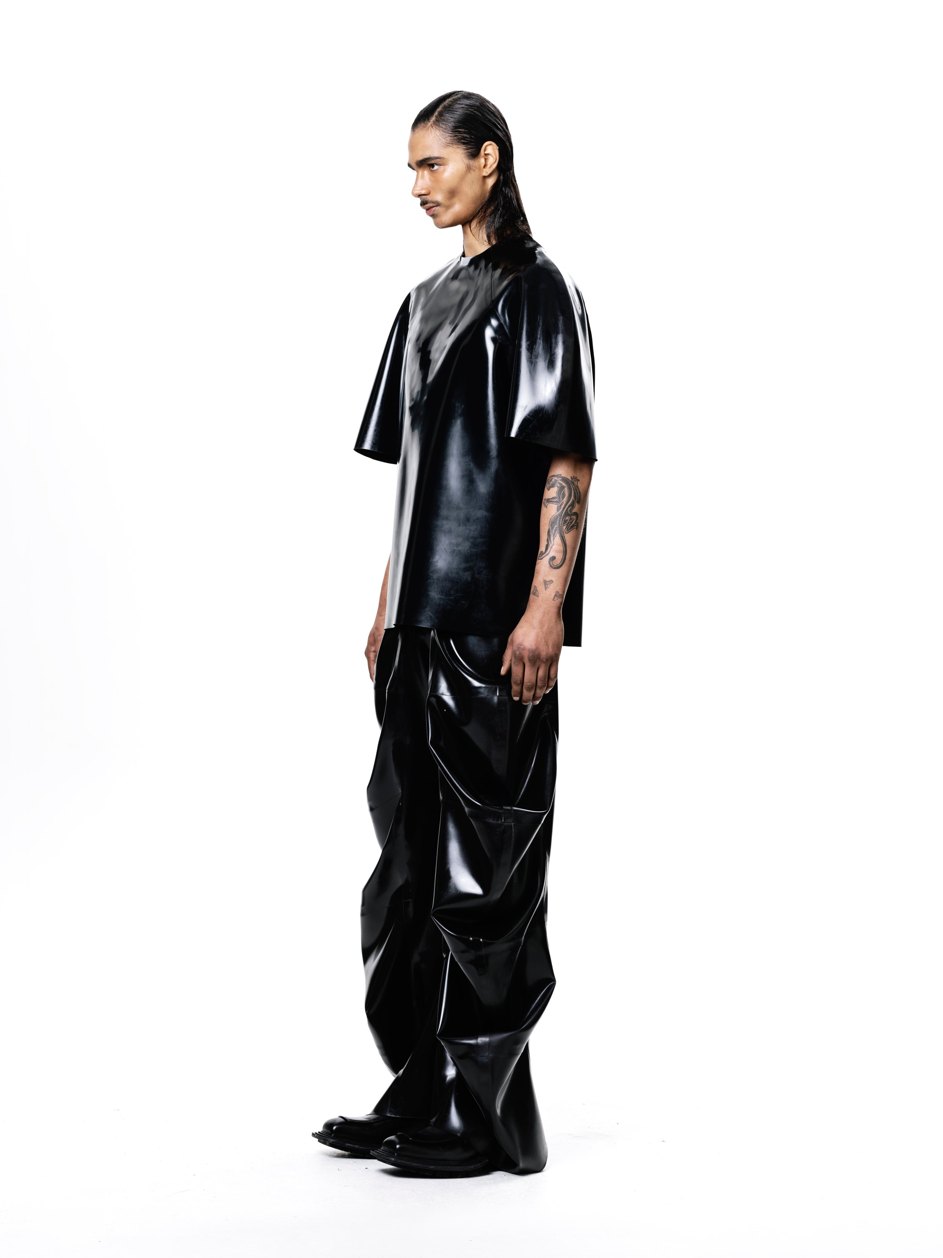 Black sculptural t-shirt