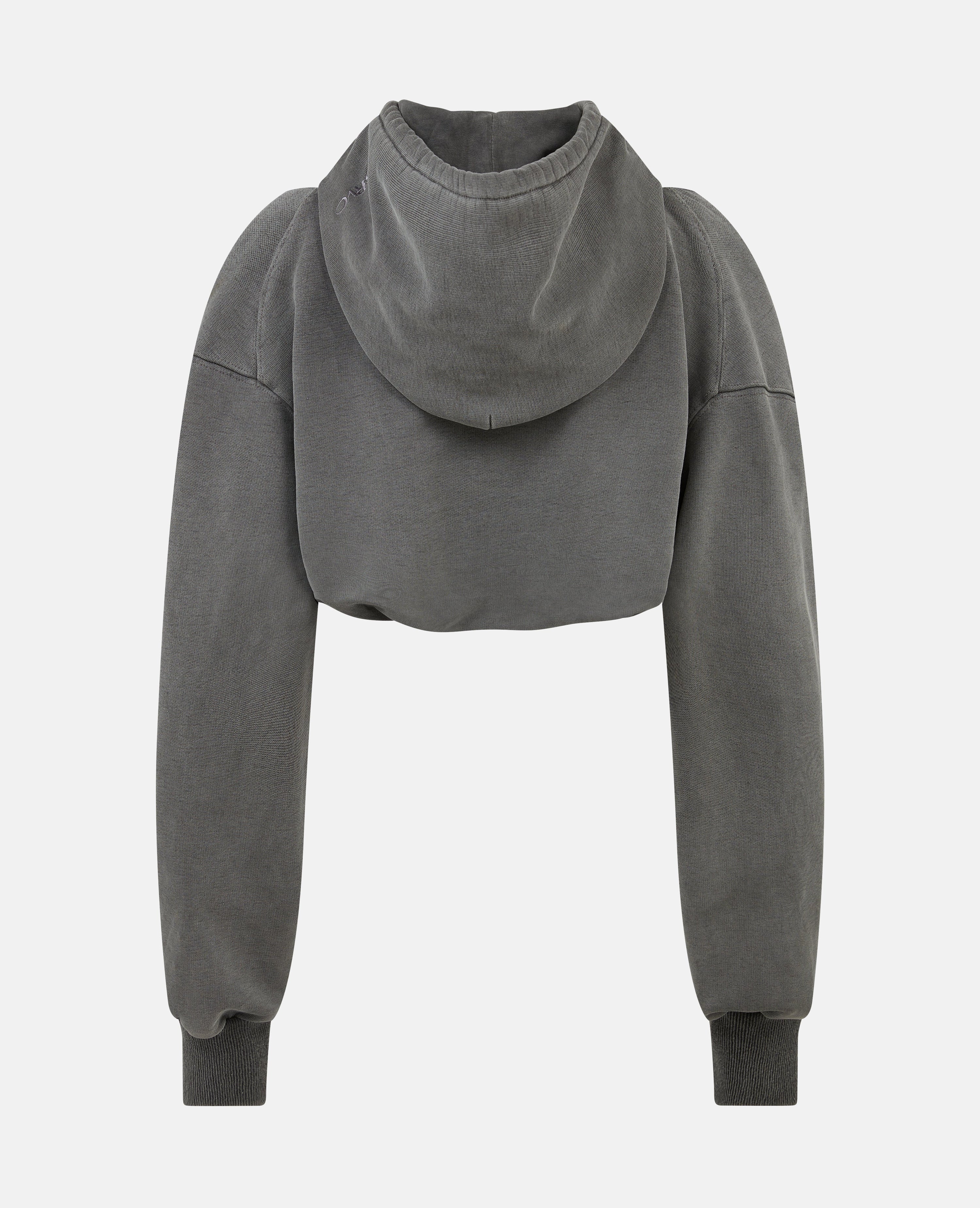 Cloaked hoodie black