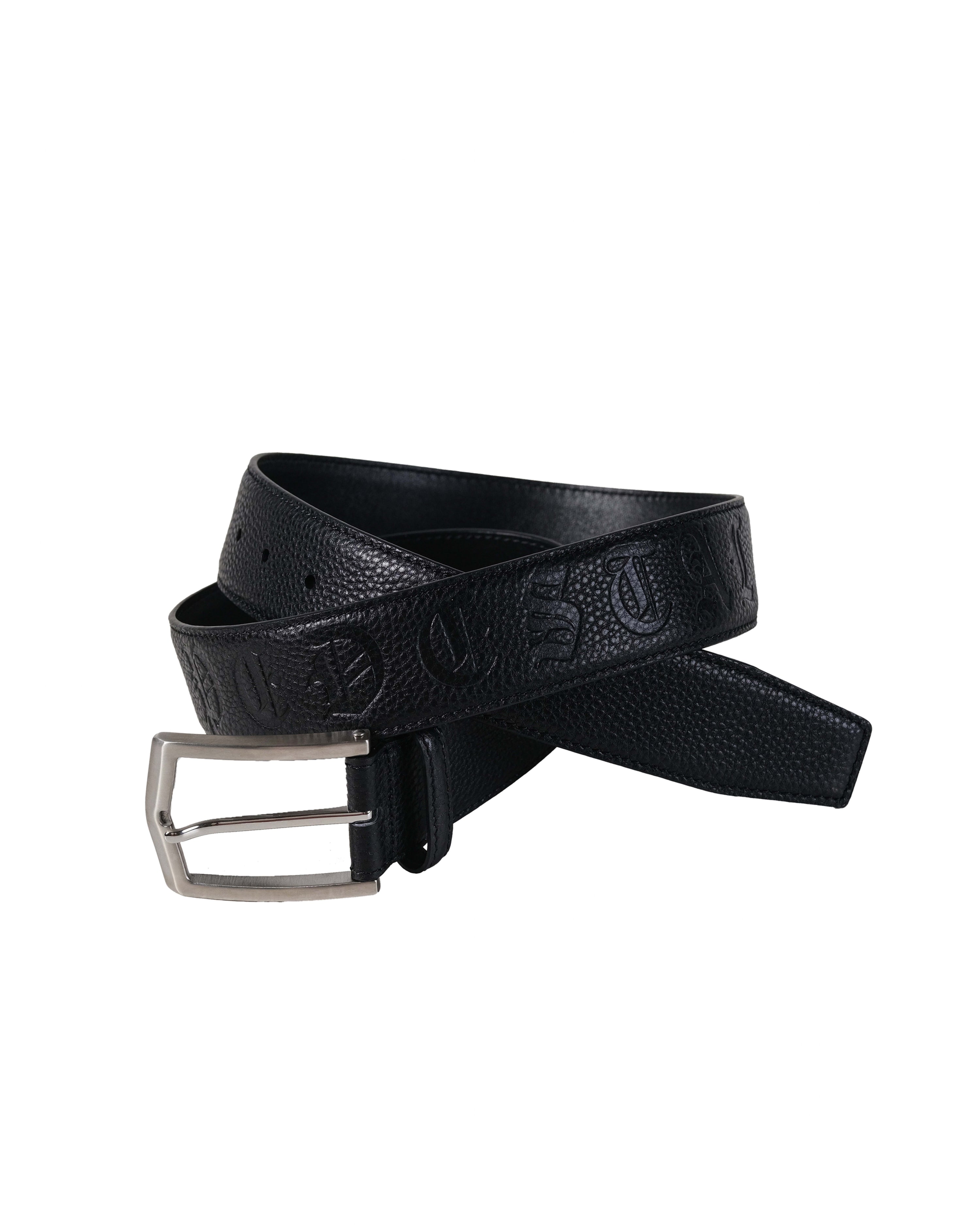 Pedestal leather belt