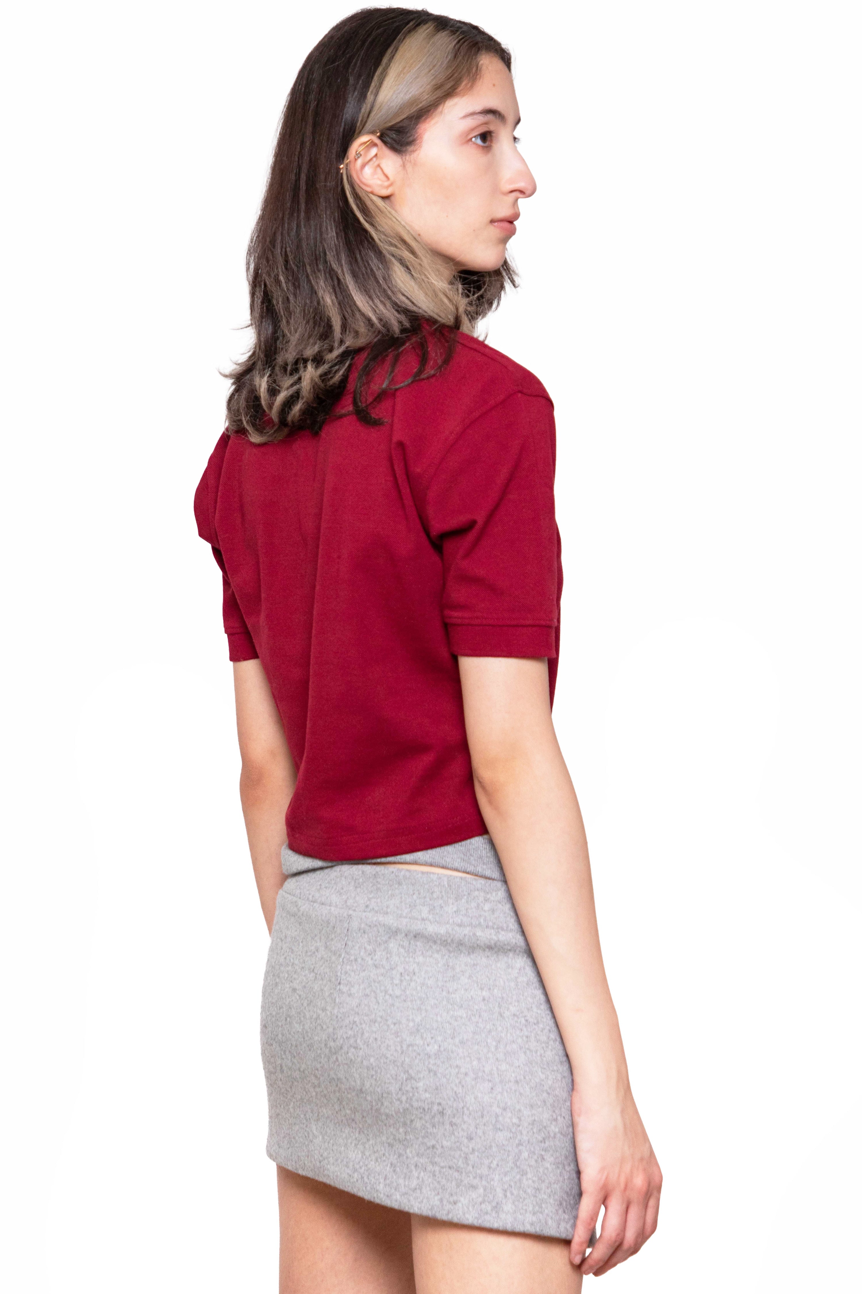 Cropped saifak polo top
