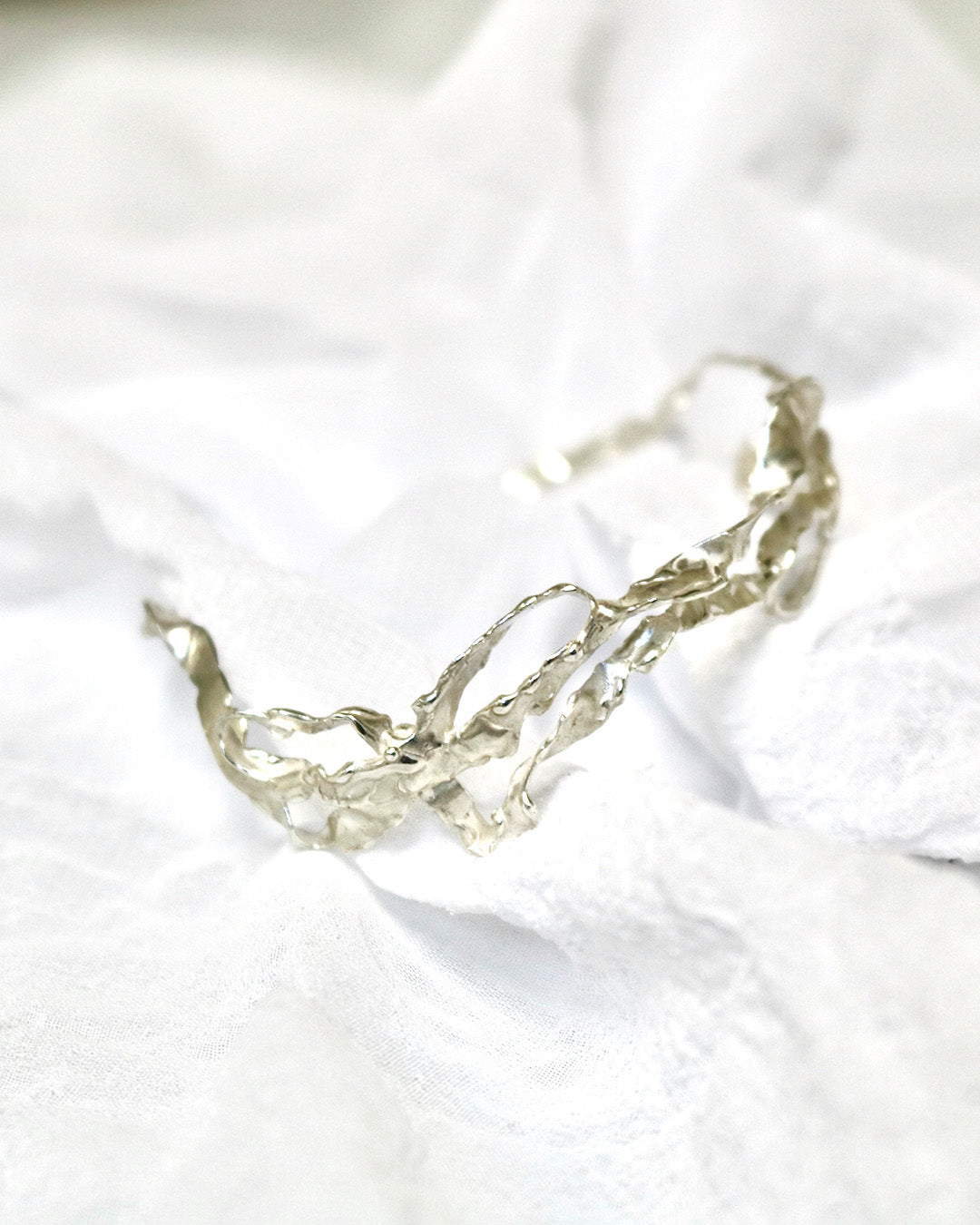 Burnt bow cuff bracelet