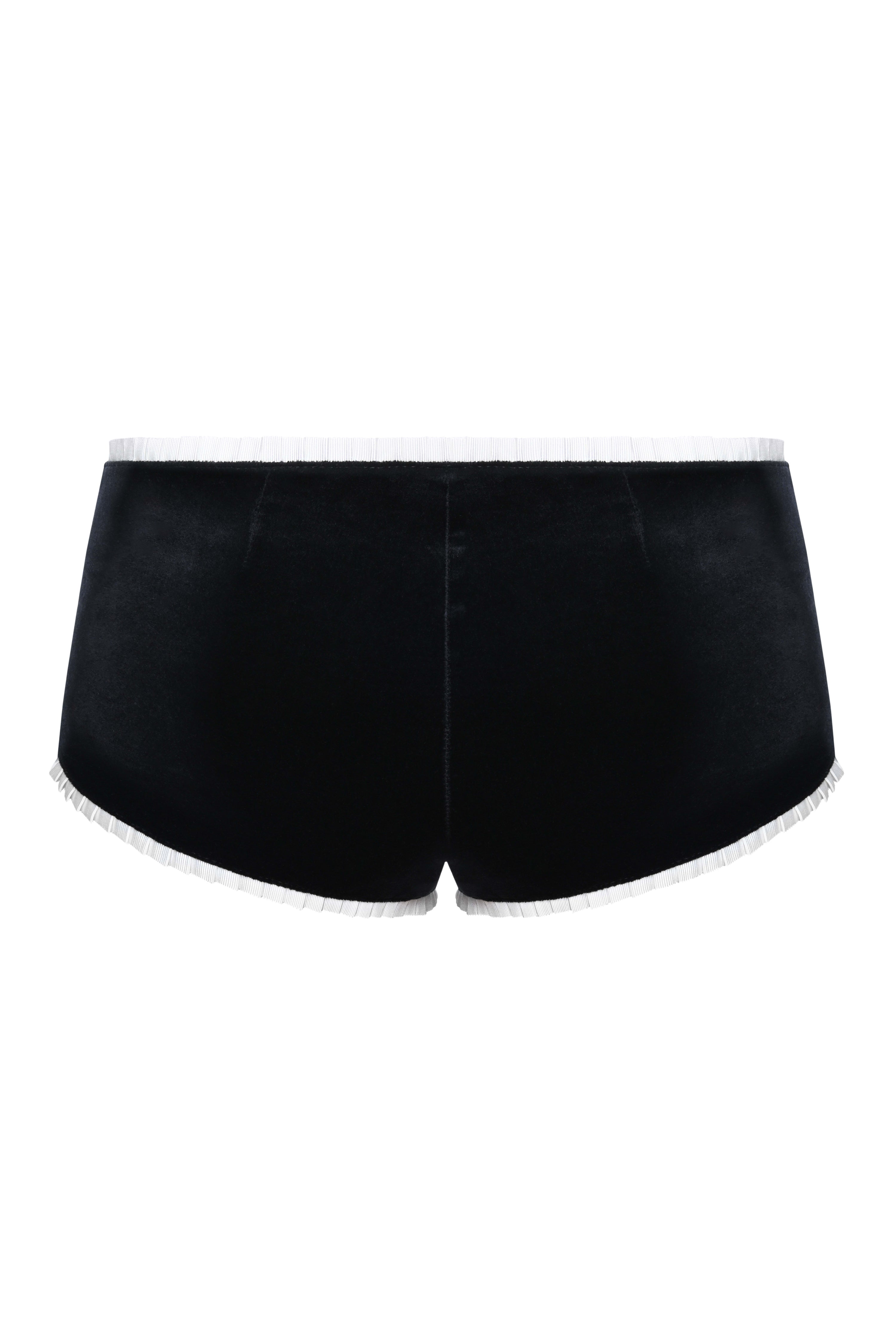 Velvet micro shorts