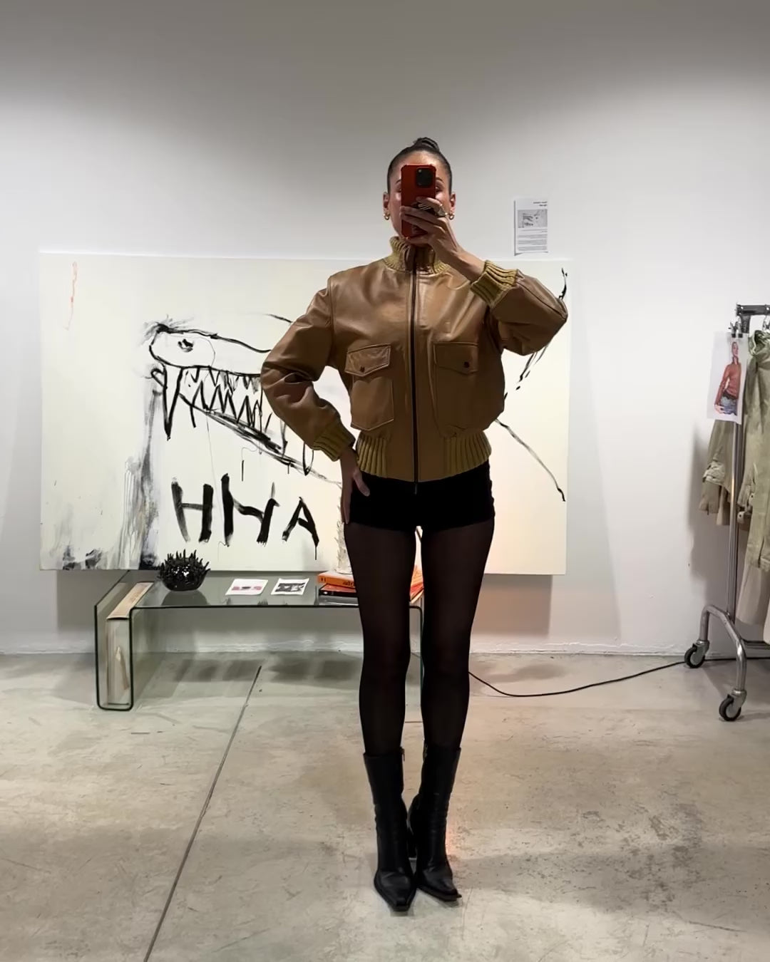 The teresa leather jacket