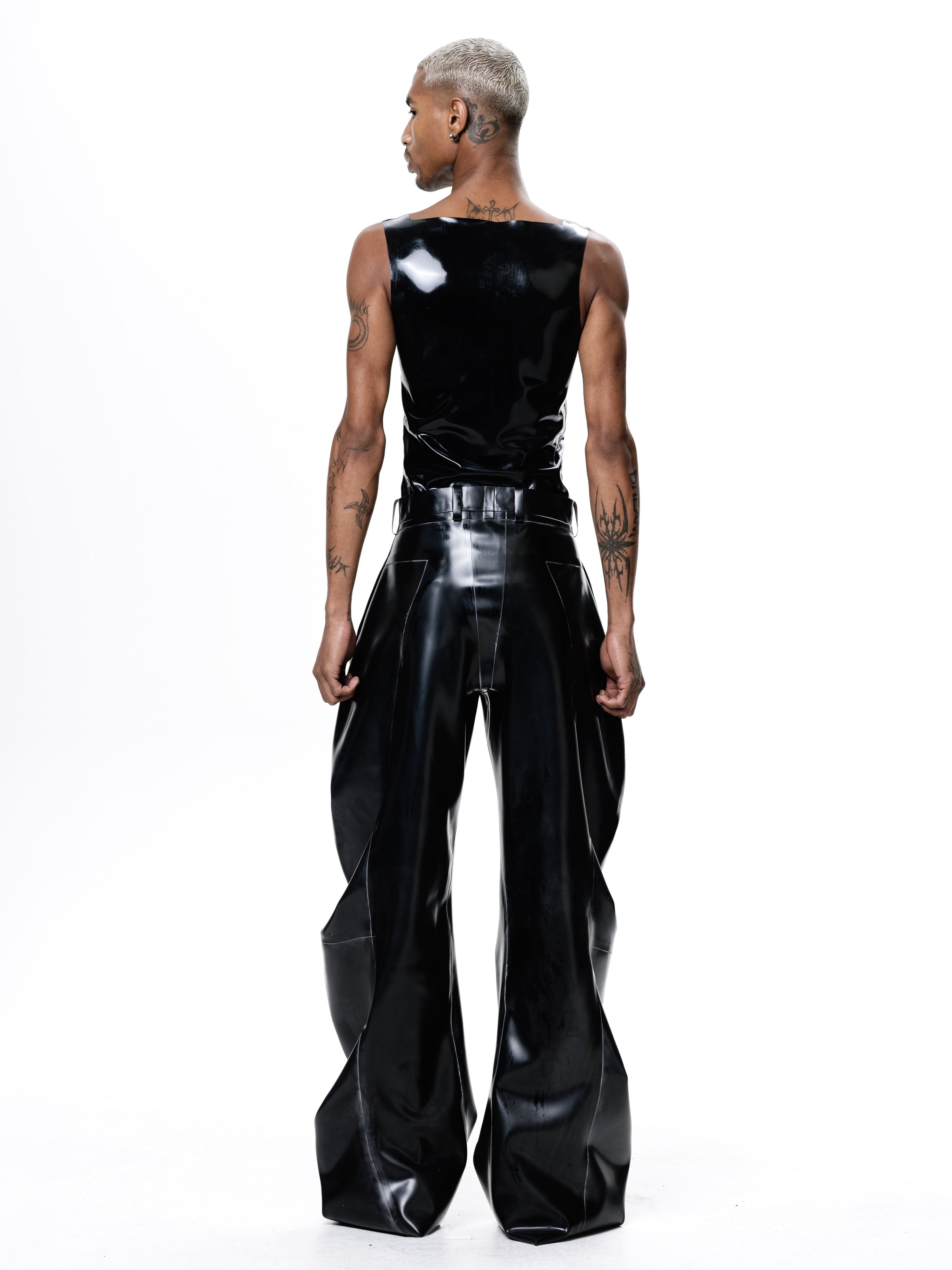 Black deflated trousers | signature fit