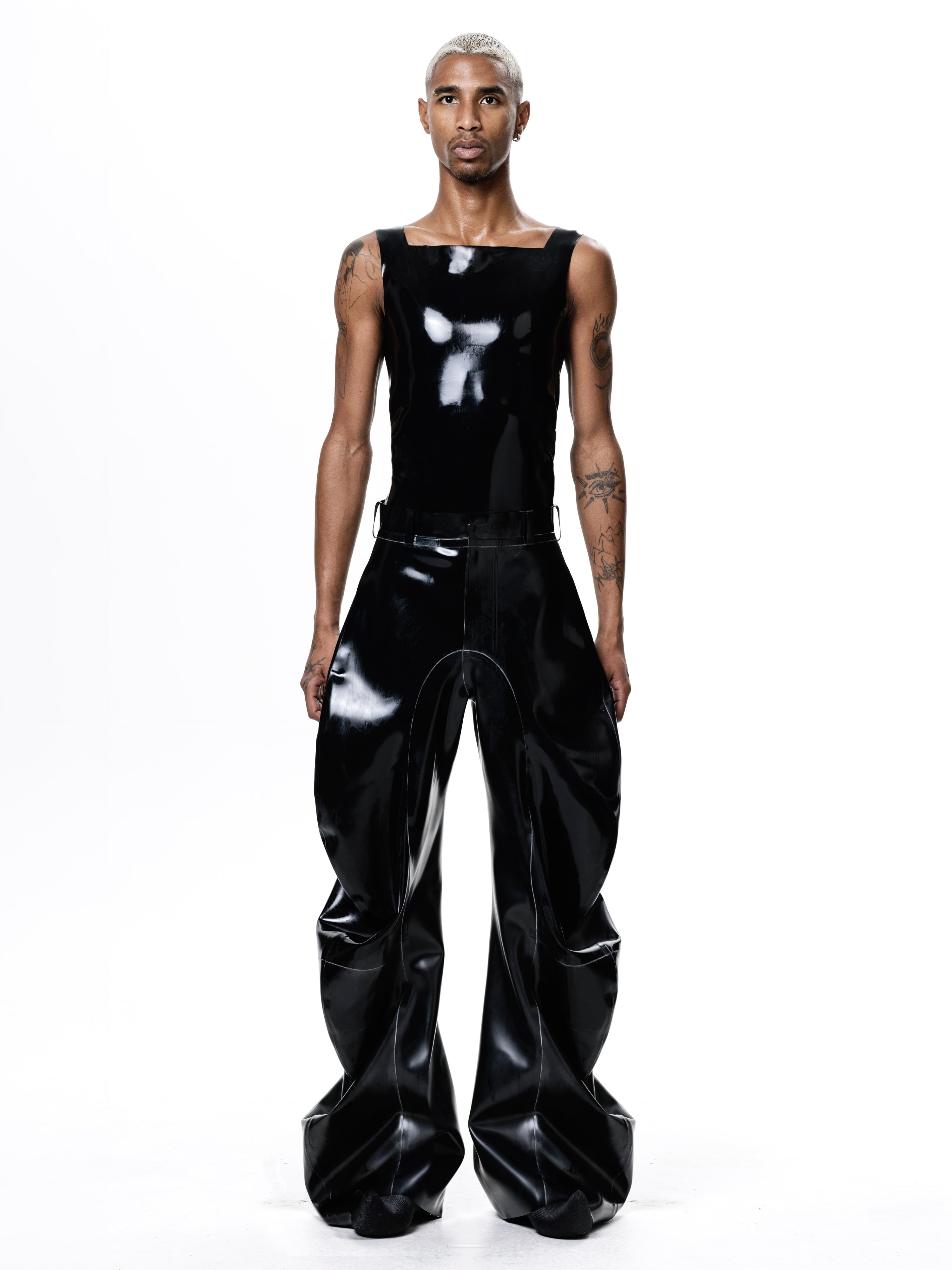 Black deflated trousers | signature fit