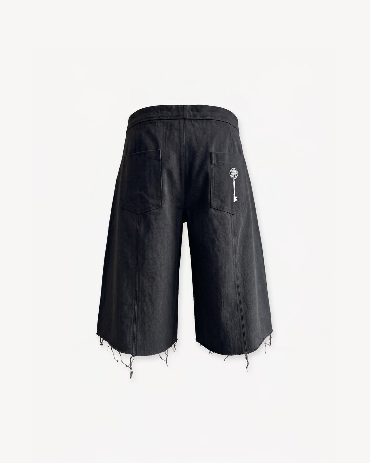 Denim shorts black
