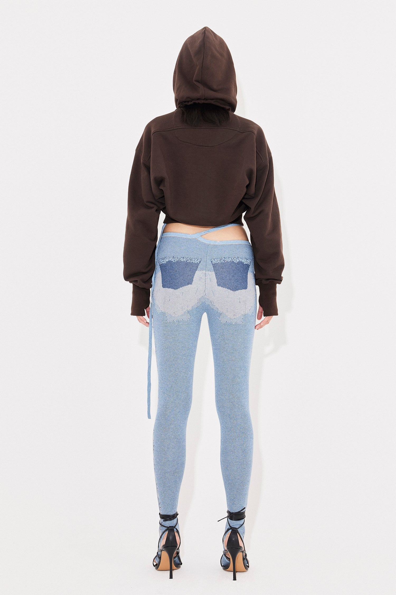 Denim tabi leggings