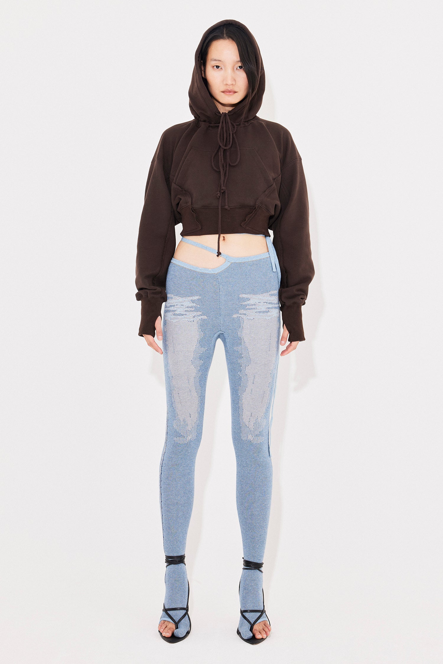 Denim tabi leggings