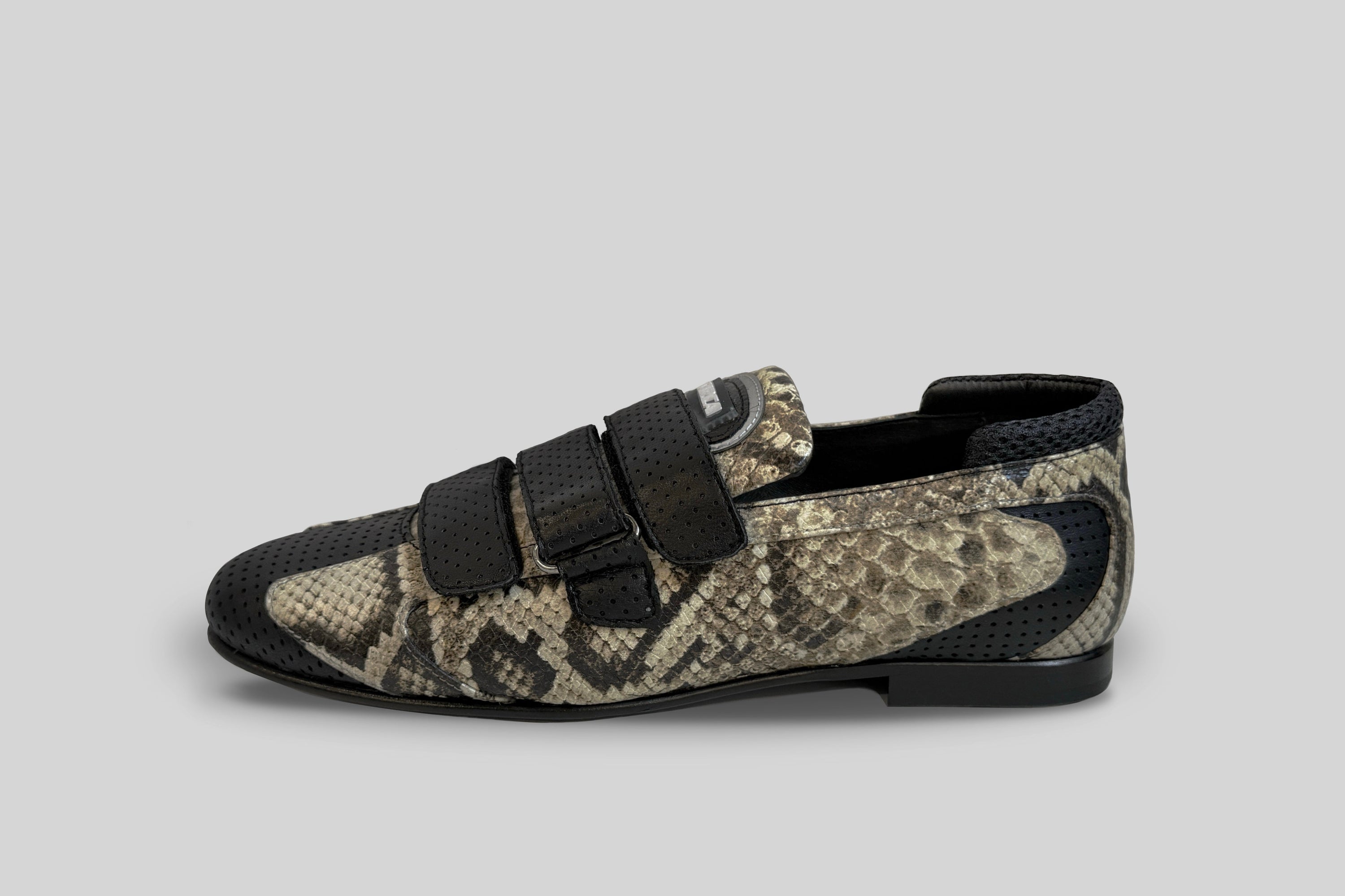 'loafer trainer snake print unisex.