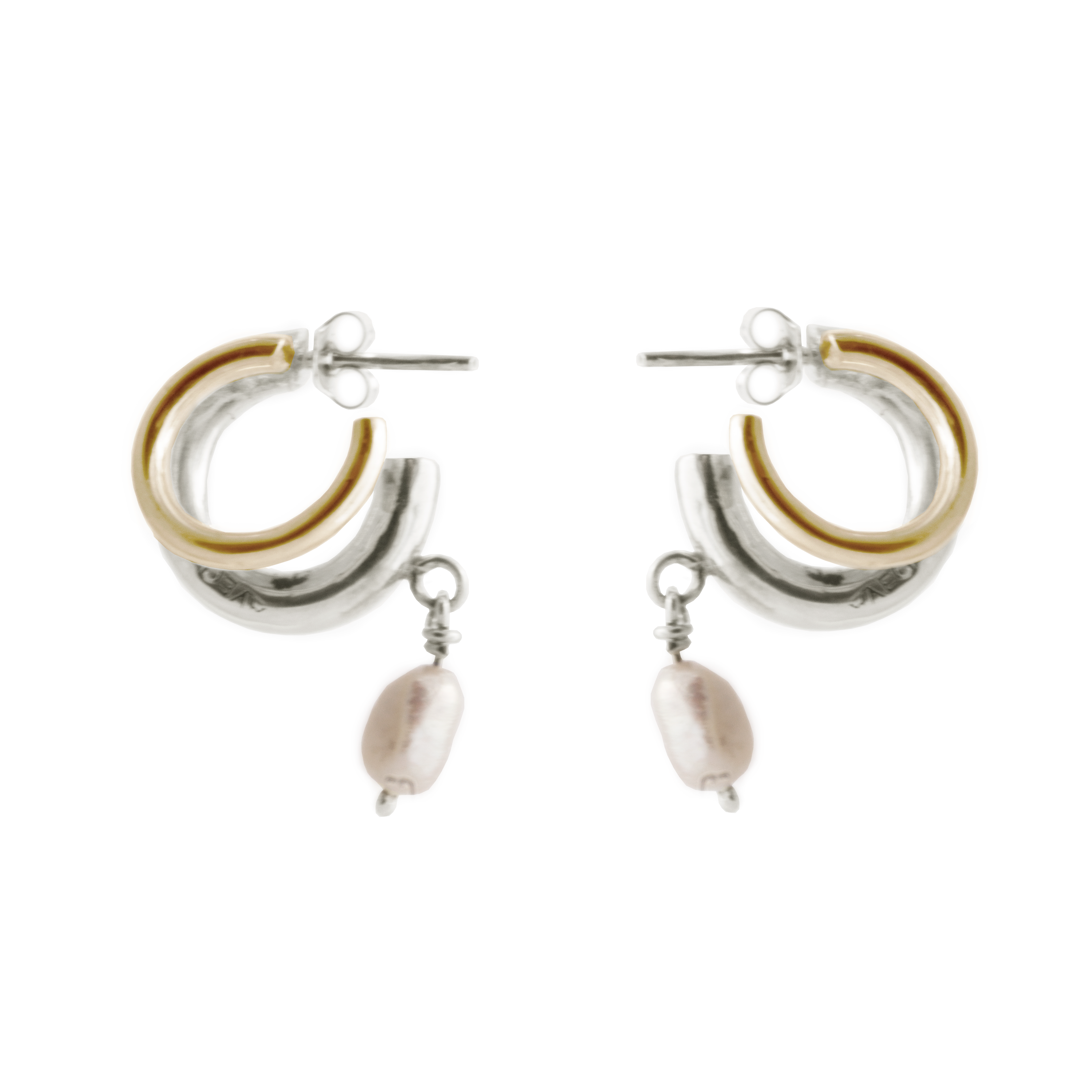 Charlotte double earring & pearl