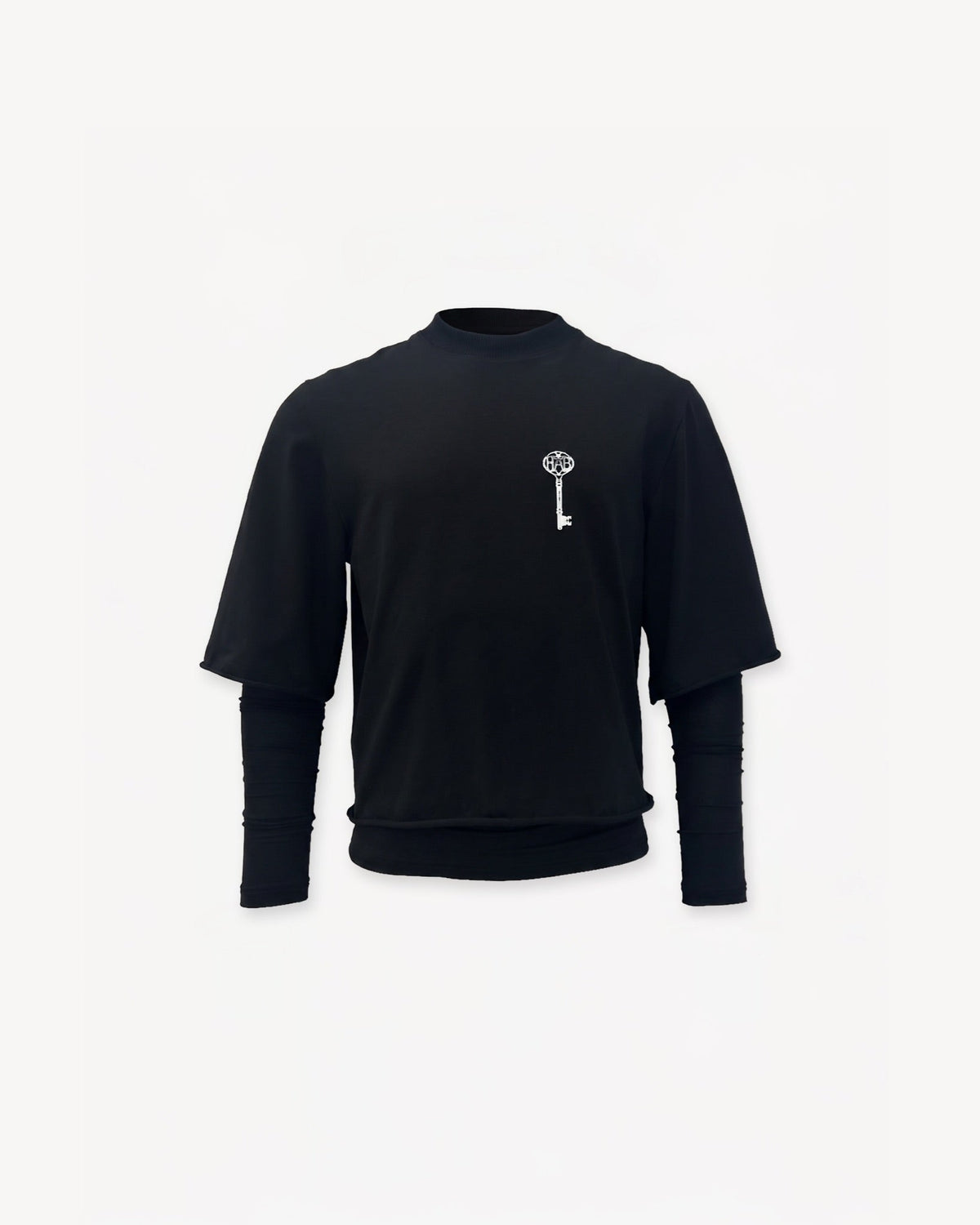 Double sleeve t-shirt black