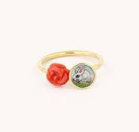 Ring bunny and red coral