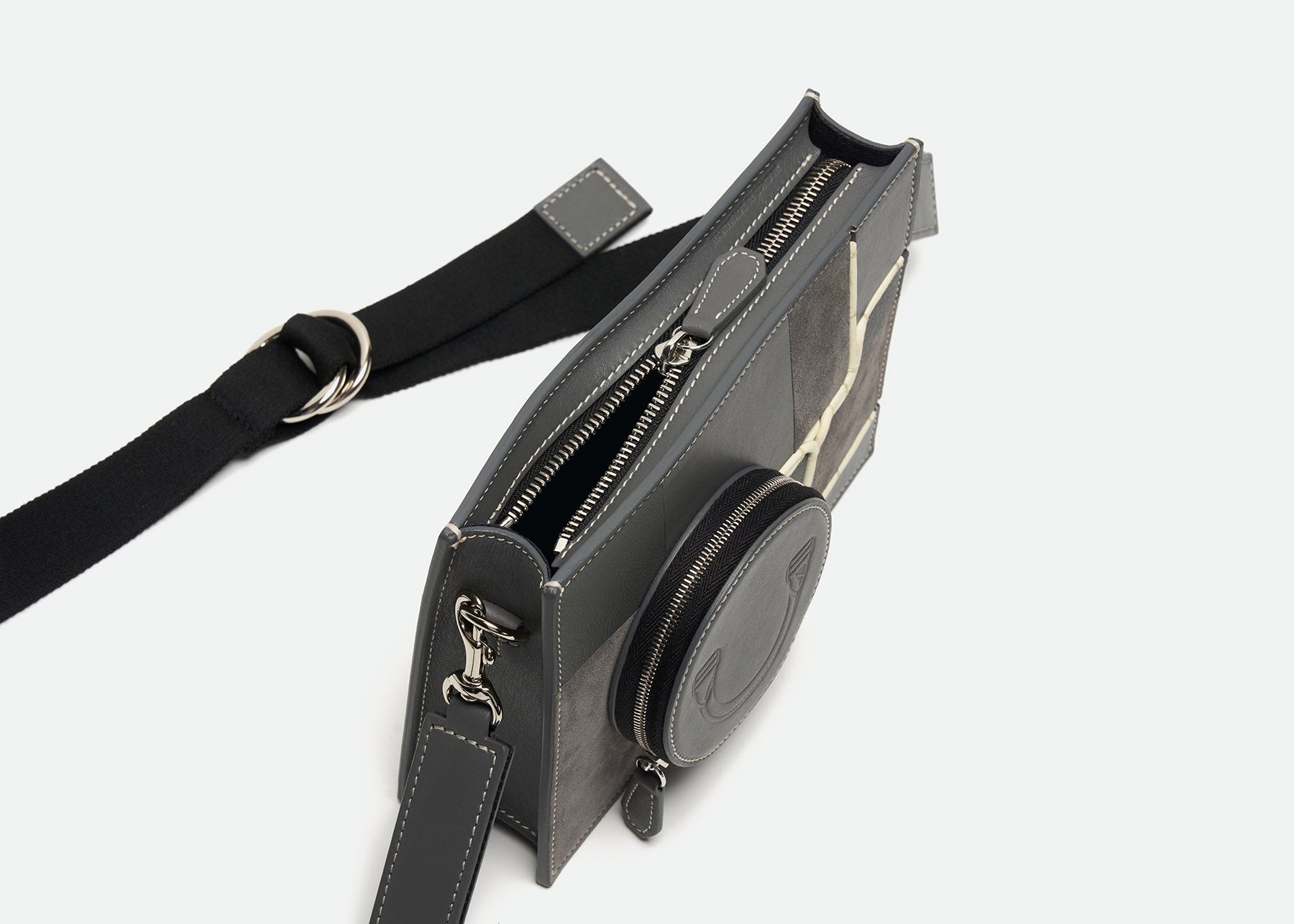 Butler crossbody — modern circuit edition — grey