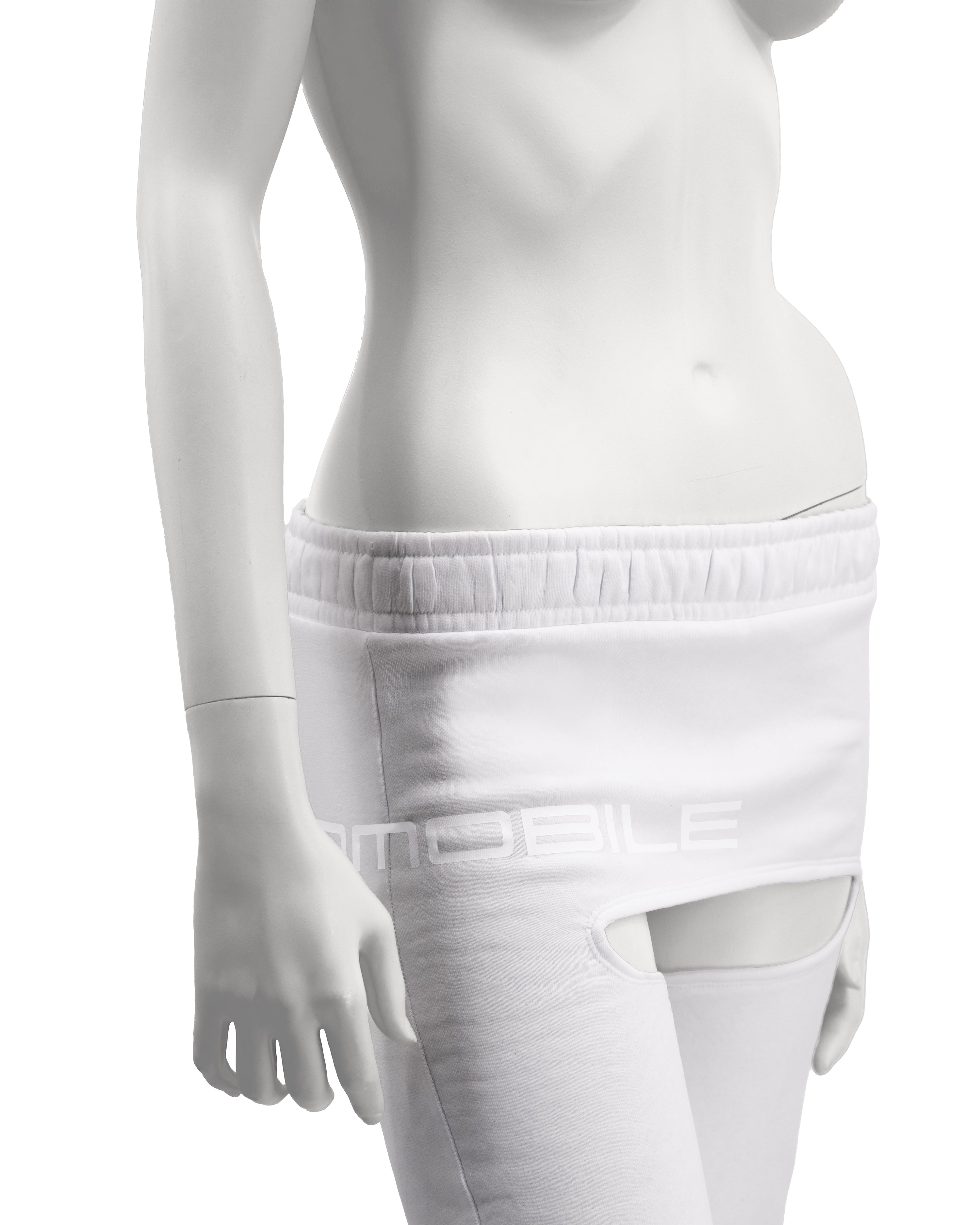 Jogging skirt pants white