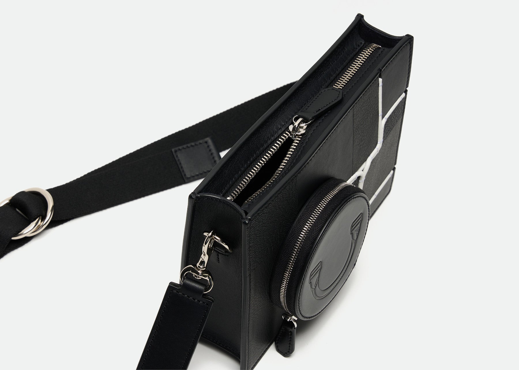 Butler crossbody — modern circuit edition — black
