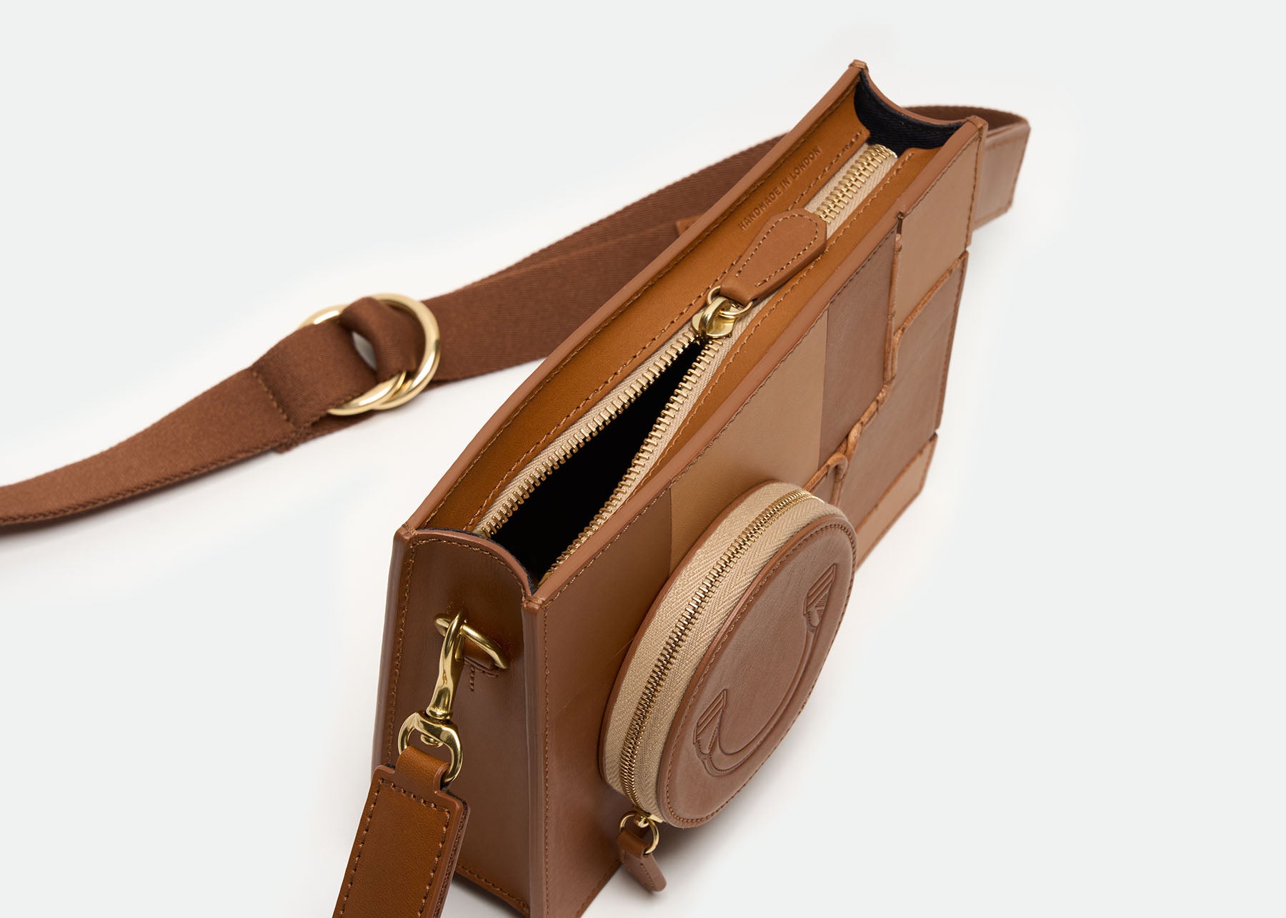 Butler crossbody — modern circuit edition — tan
