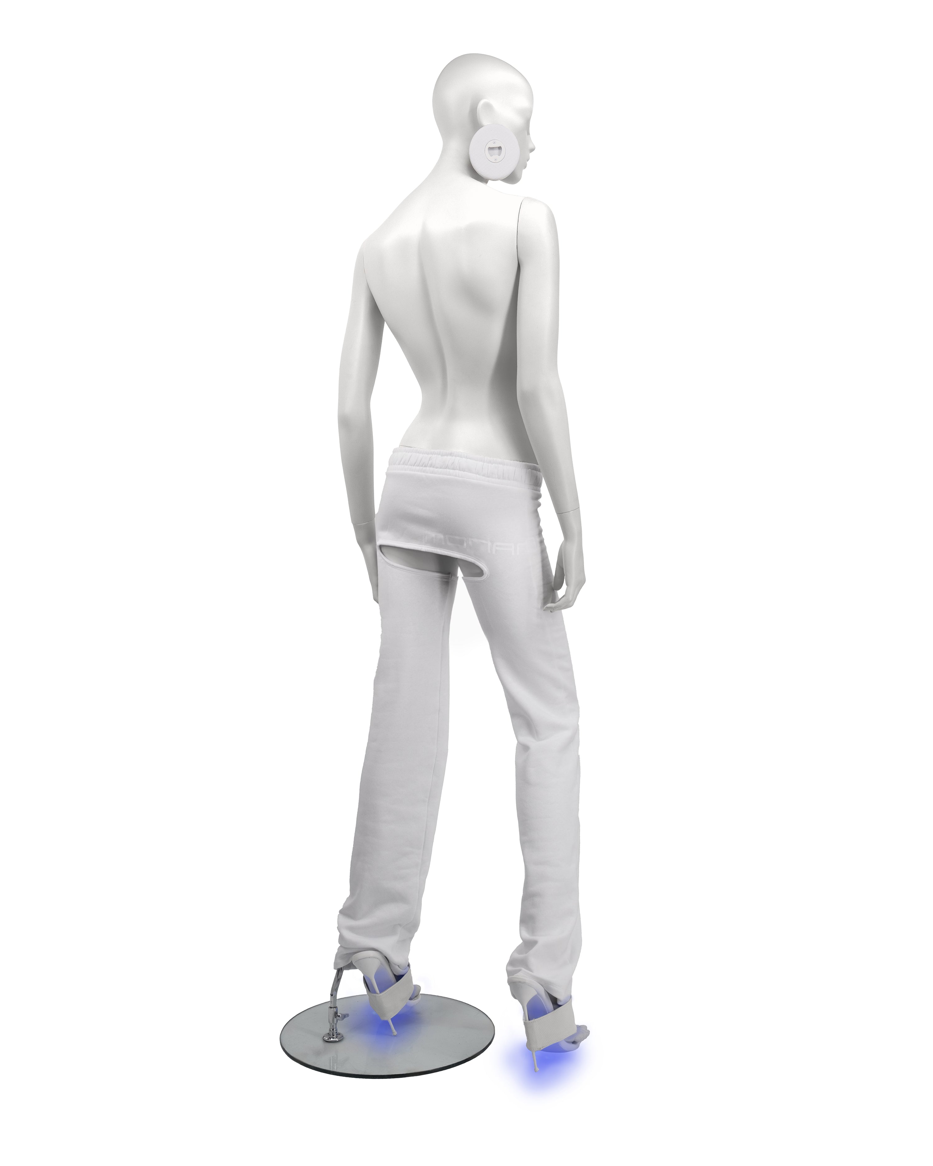 Jogging skirt pants white