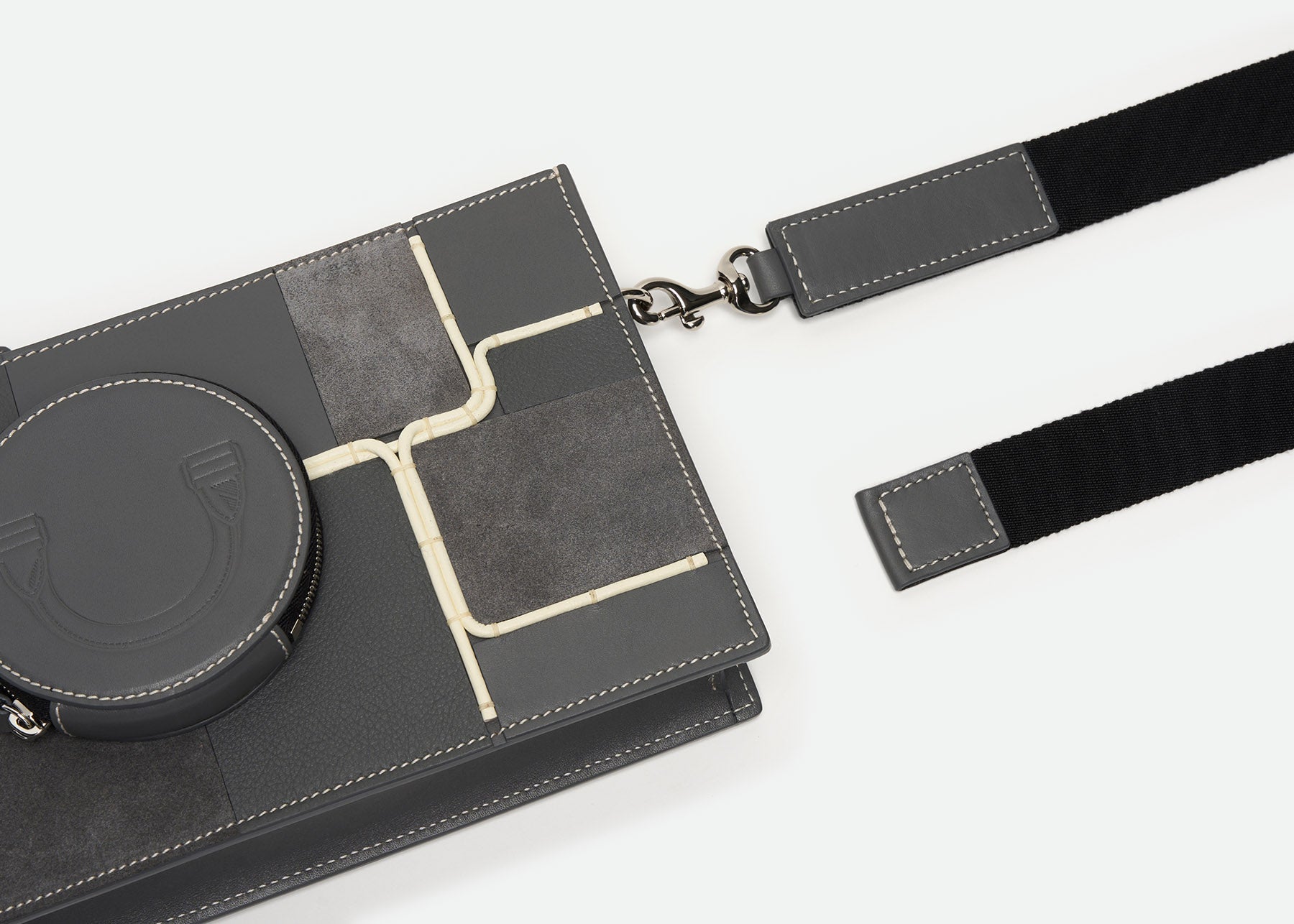 Butler crossbody — modern circuit edition — grey