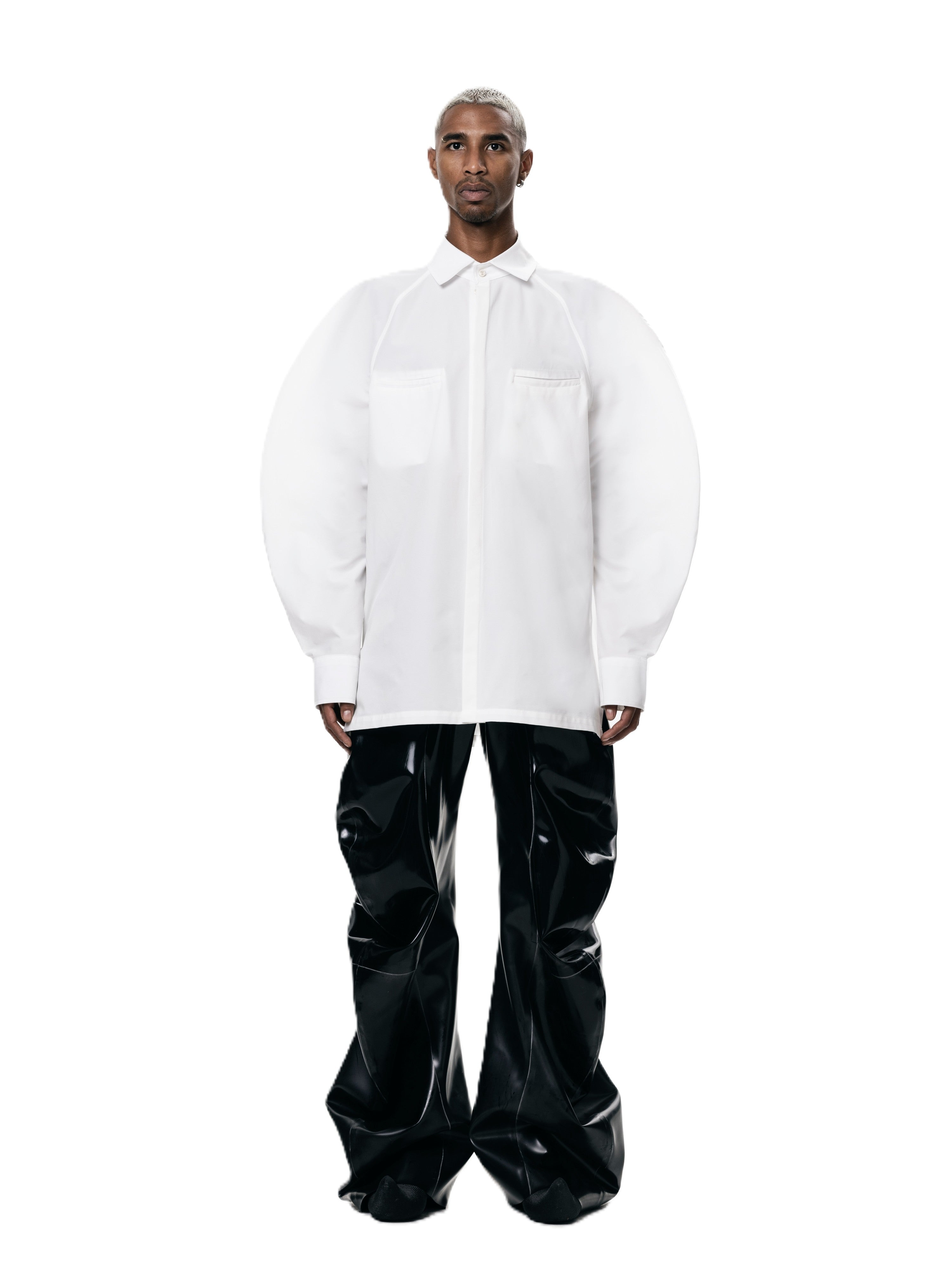 White circle shirt