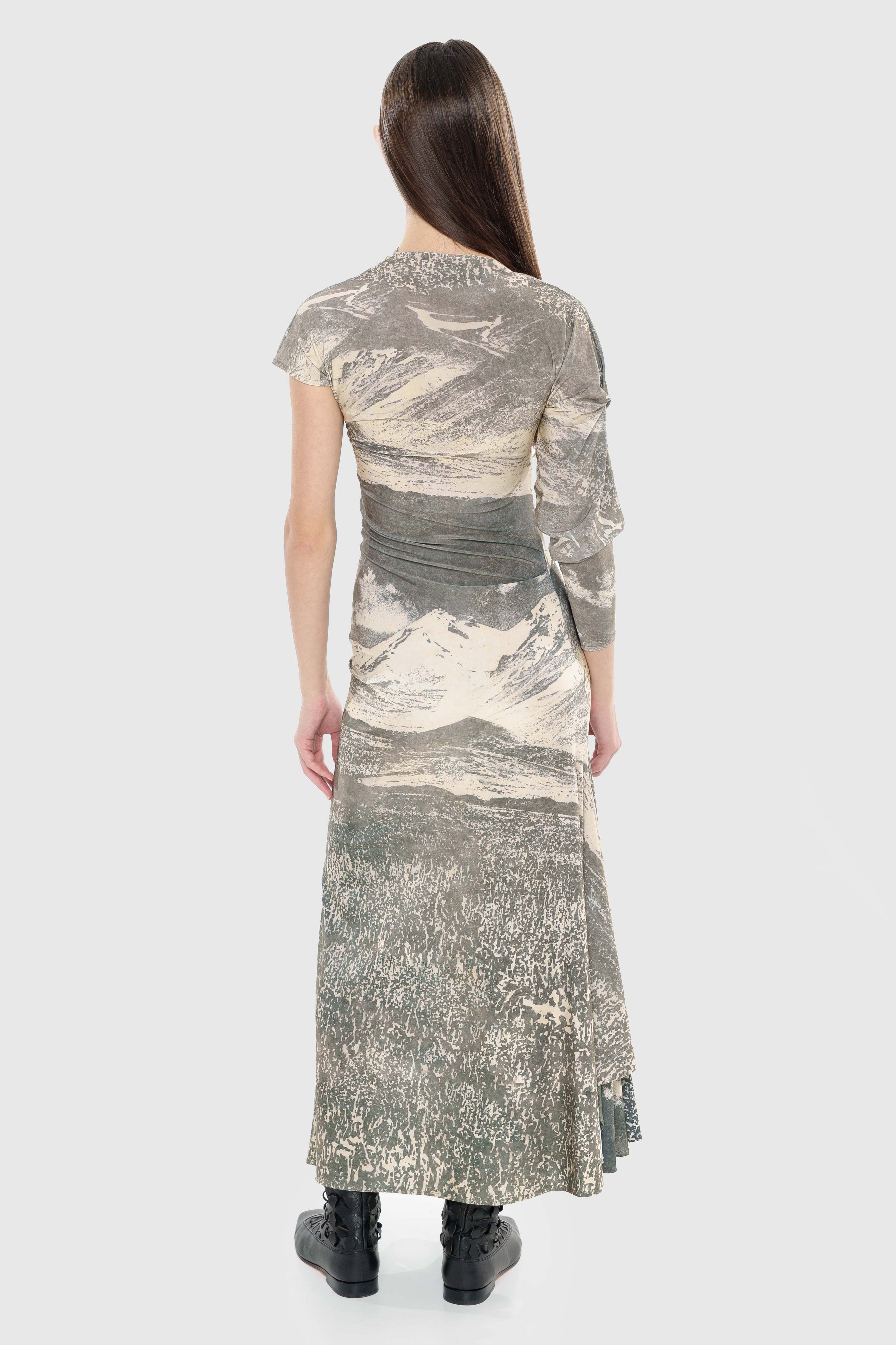 Printed jersey dress
