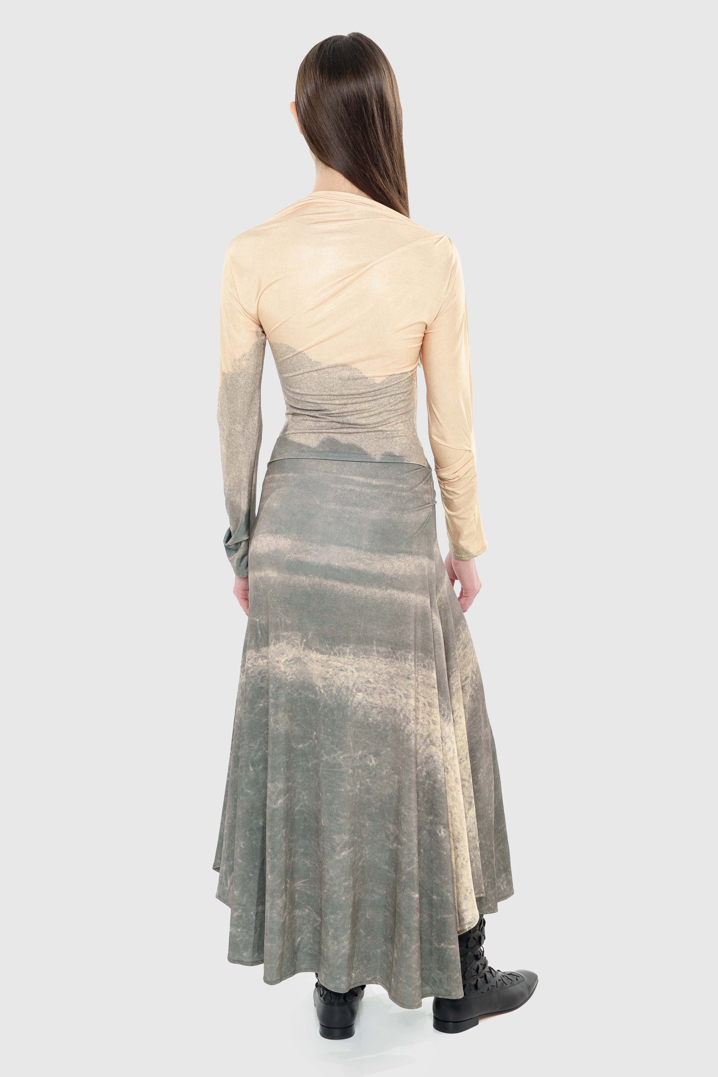 Printed jersey  circle dress
