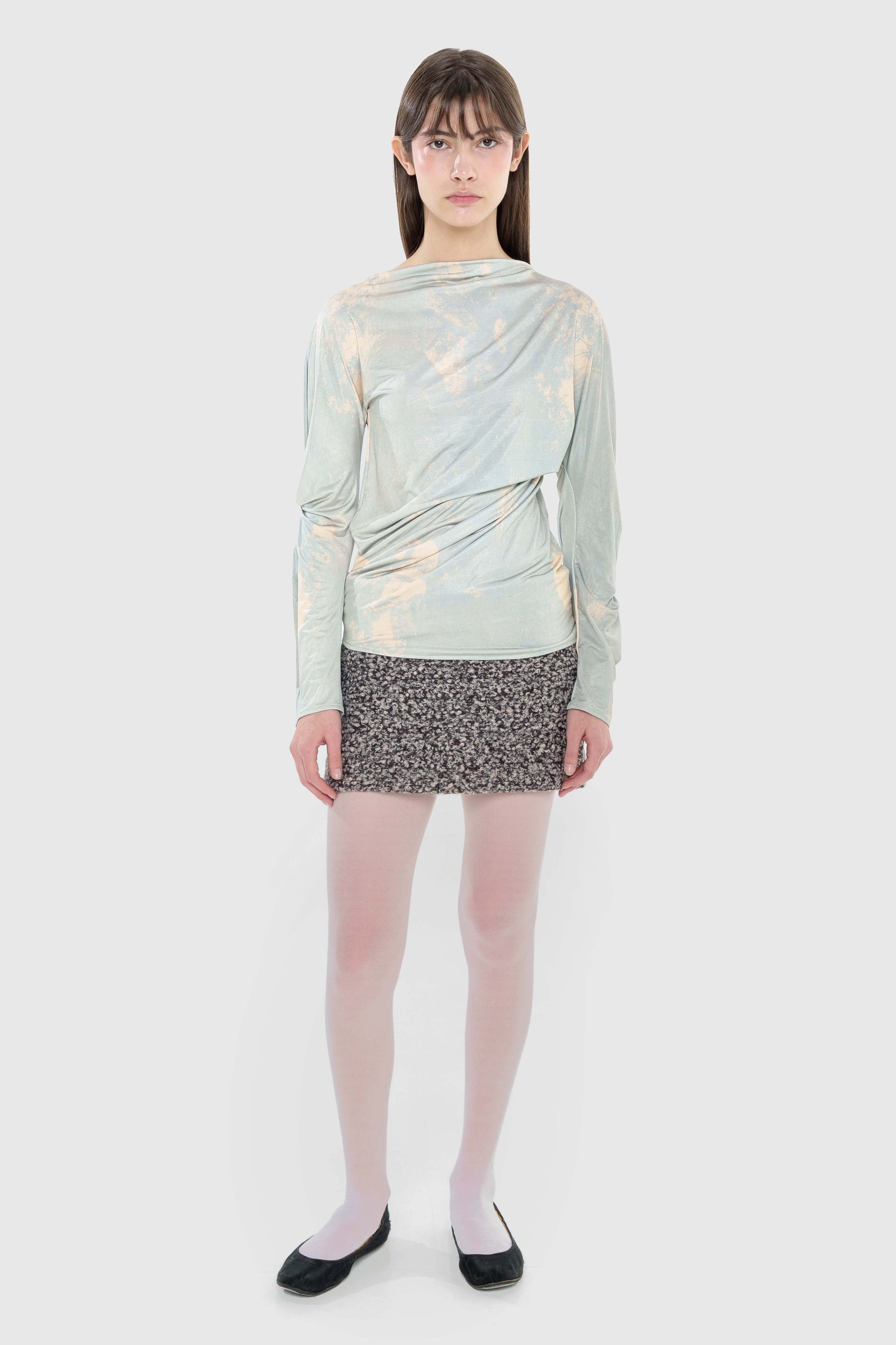 Printed jersey top