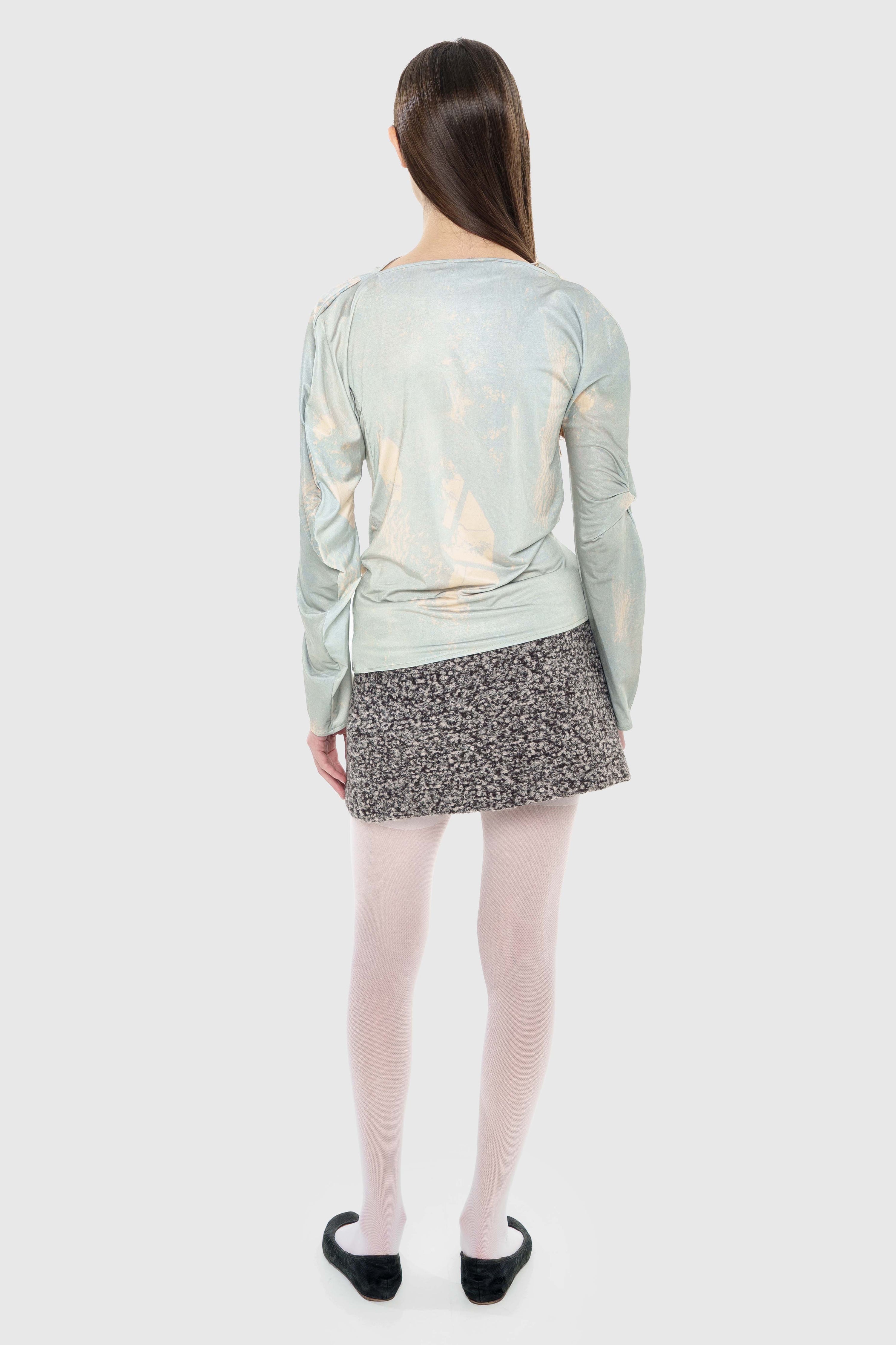 Printed jersey top