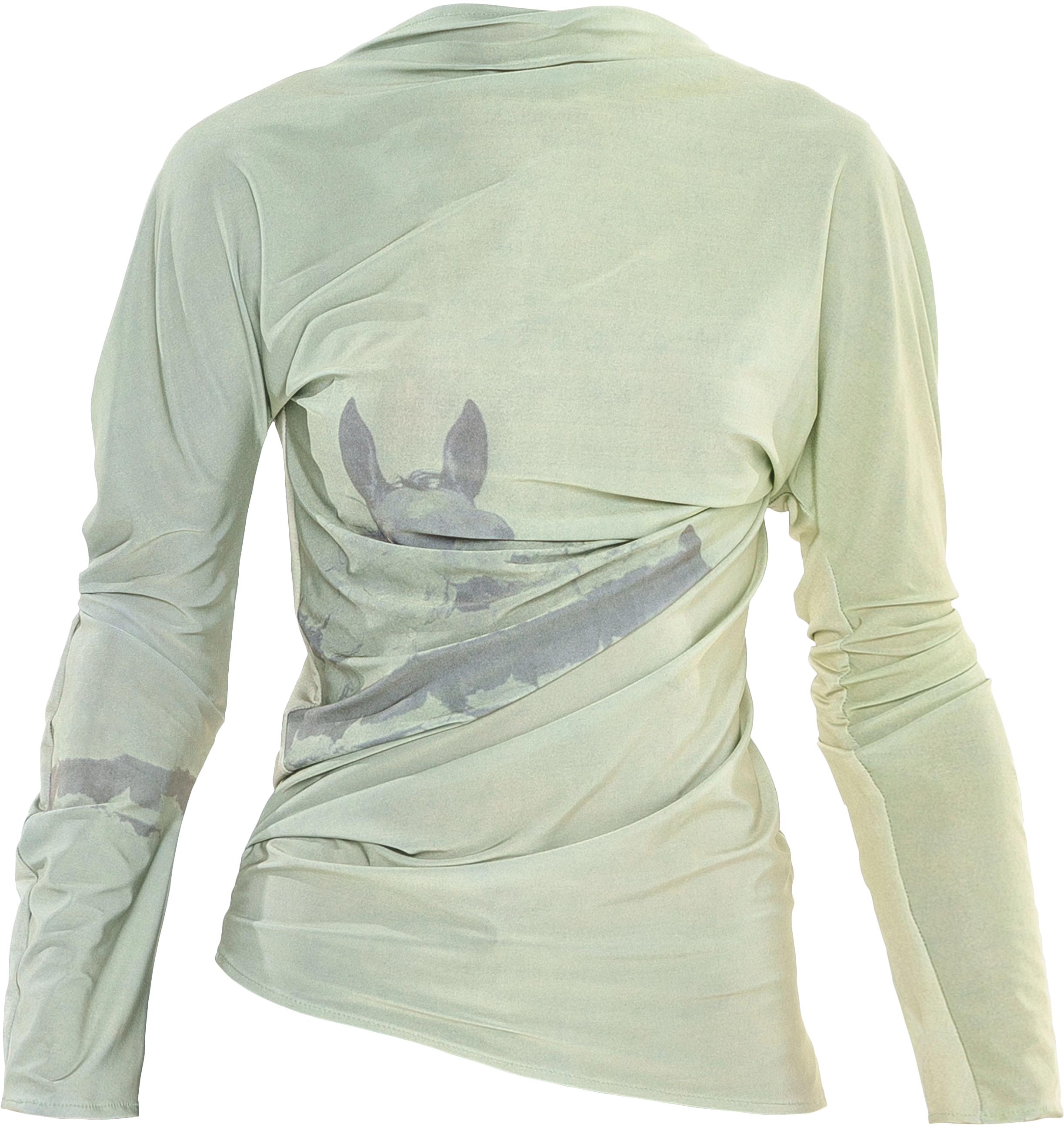 Printed jersey top