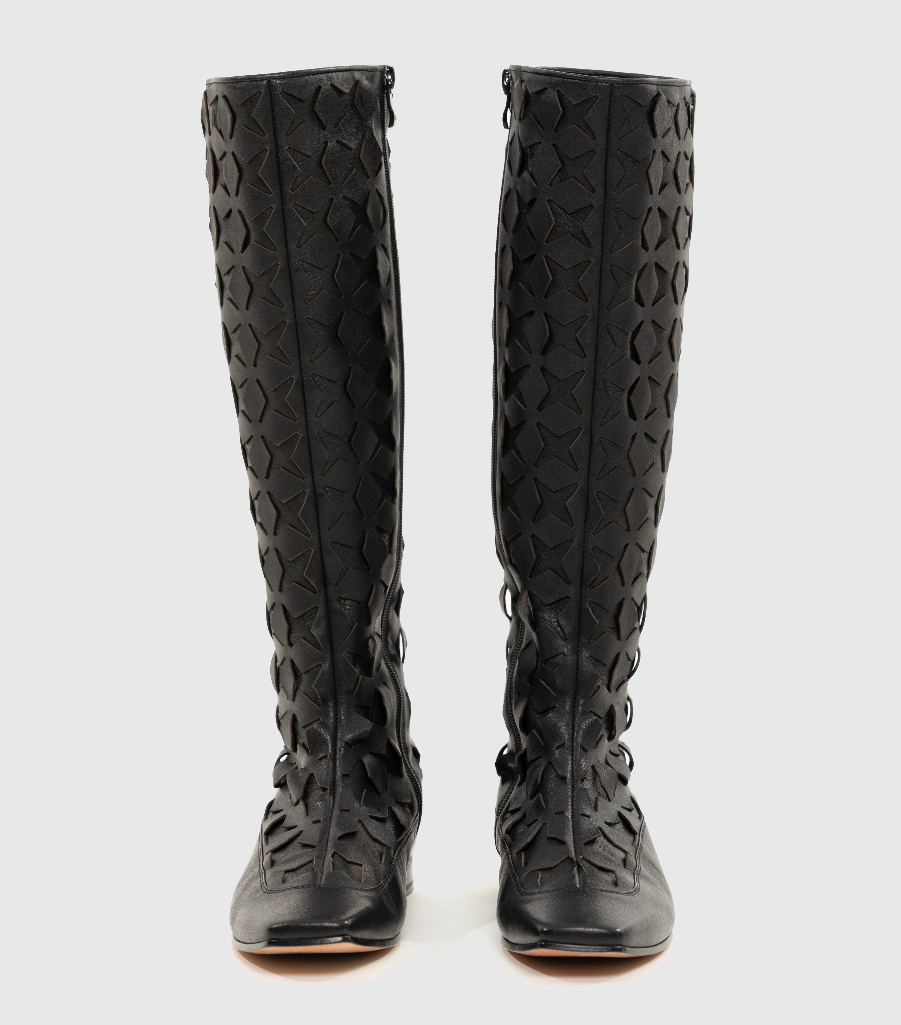 Leather boots