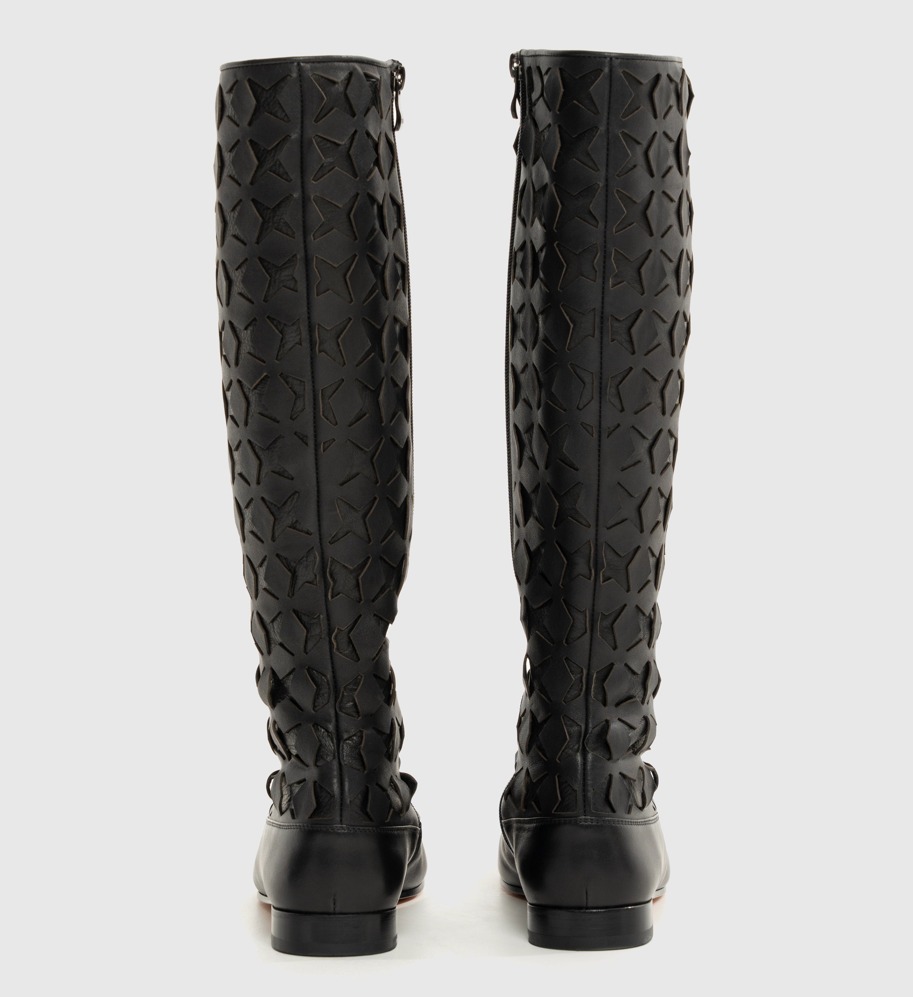Leather boots
