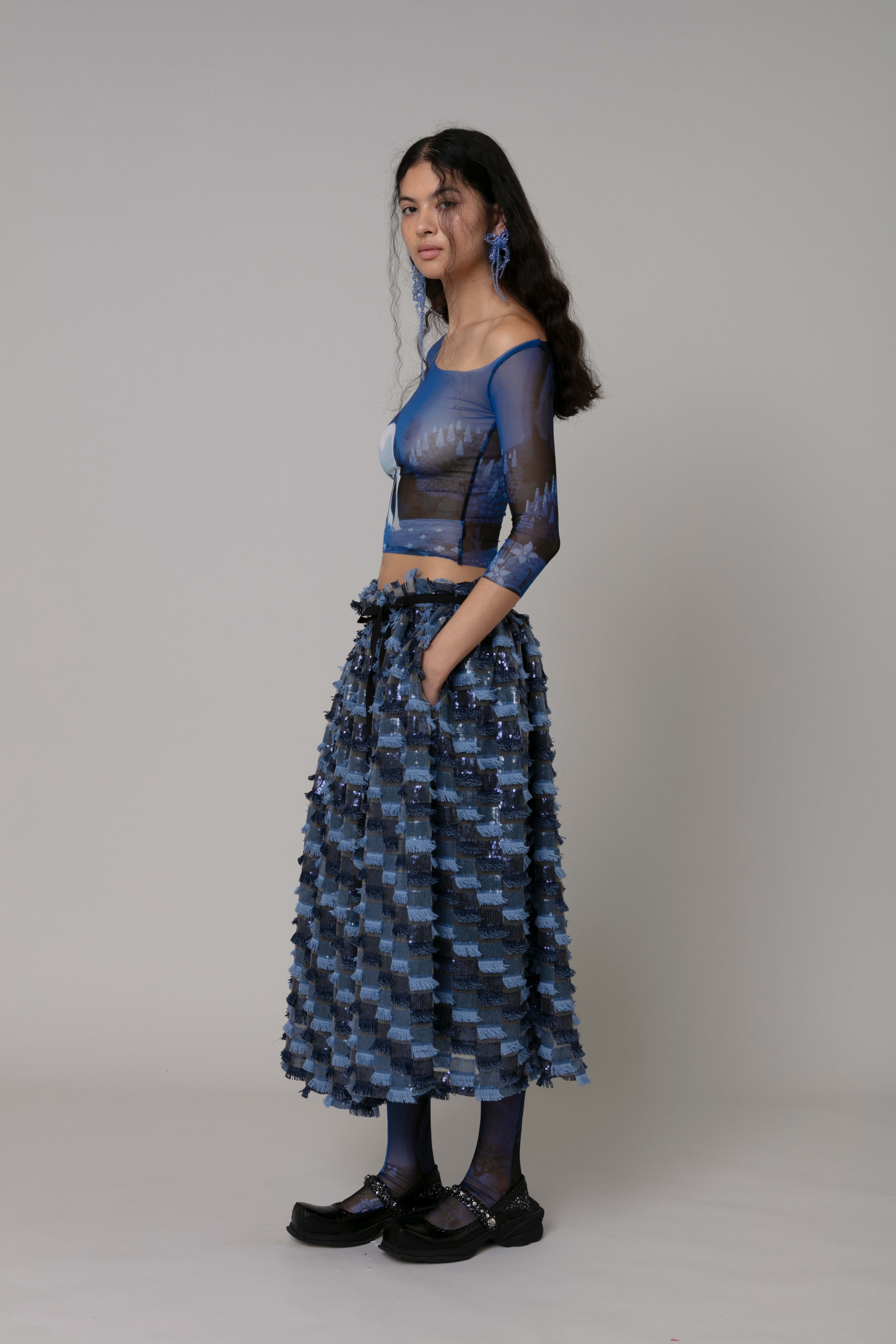 Tilly top - unicorn print